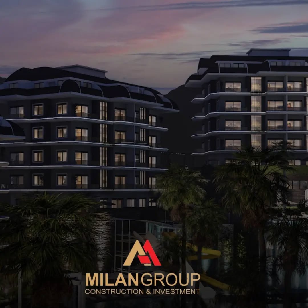 📌MILAN GARDENIA
Residential complex MILAN GARDENIA is located in the ecologically clean area of Alanya Kargicak, at the foot of the Taurus Mountains, surrounded by pine forests. MILAN GARDENIA is a modern, comfortable, highly functional housing concept in the premium segment. There will be a service to the sea. Listen to the sound of the surf and the chirping of birds, feel the salty breeze and the aroma of blooming Mediterranean gardens, and admire the view of the endless deep blue sea and majestic mountains by choosing an apartment in the MILAN GARDENIA project.
🔷Technicial Specifications
Included in the prices • Indoor pool
• Wi-fi • Sauna
• Park • Fitness center
• Concierge apartment
• 24 hours hot water
• Modern design
• Fire exit
• Child park
• Cinema
• Central satellite
• Marble kitchen countertops
• American doors
• Double window
• Floors are tiles
• Shower Cabins
• Swimming pool
• Dual phone lines.
• Waterslide
• Turkish bath
• Tennis court
• Will be on the shuttle vehicle to and from the sea.
