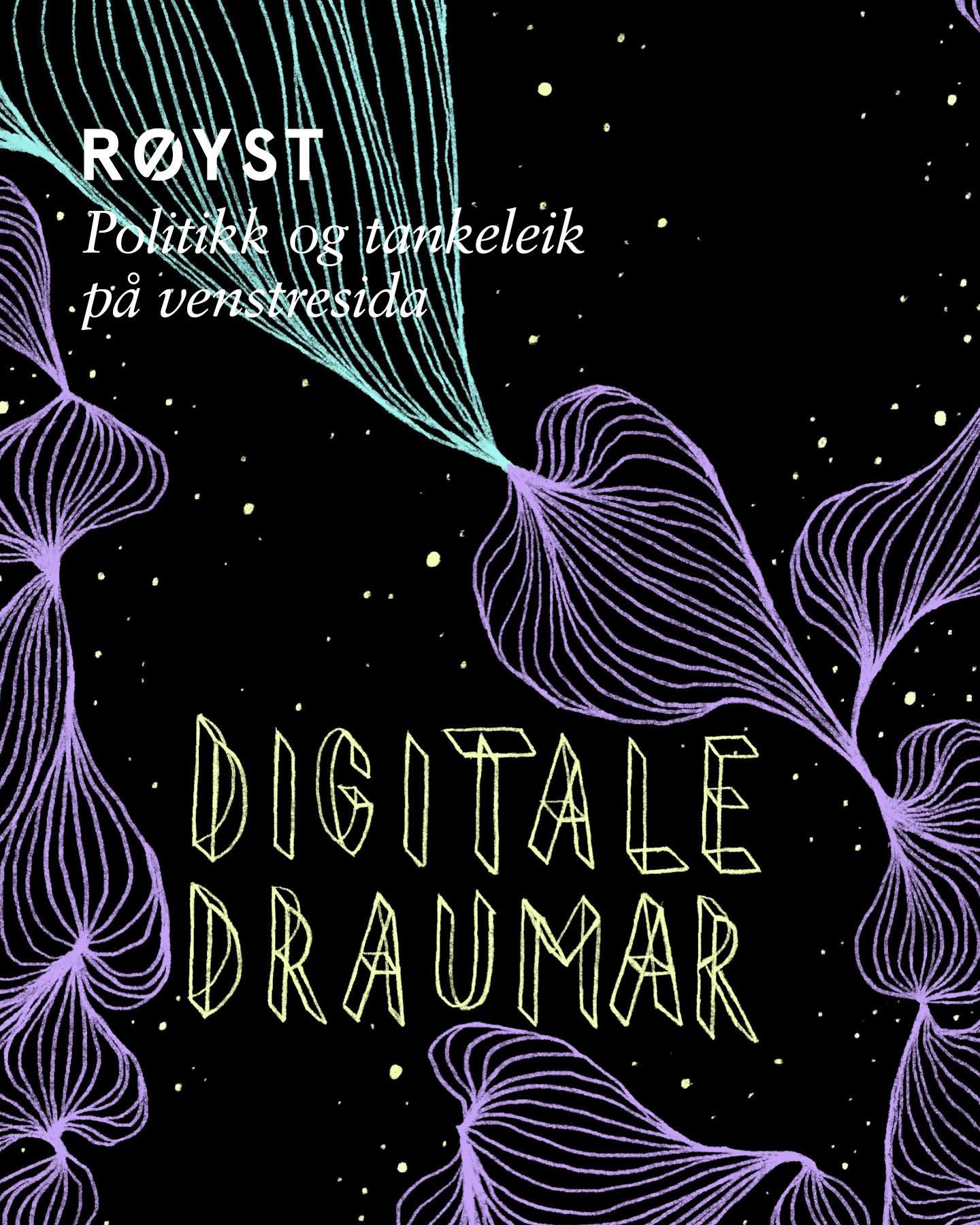 Tidsskriftet Røyst inviterer til sleppfest på Café Opera 5. desember. Vi får besøk av filosof Joakim Hammerlin. Vi er stolte av å kunne presentere vårt nyaste nummer – digitale draumar. Det vert samtalar rundt det nye nummeret vårt, både draumar og mareritt.
Arrangementet er ope for alle. Velkomen!