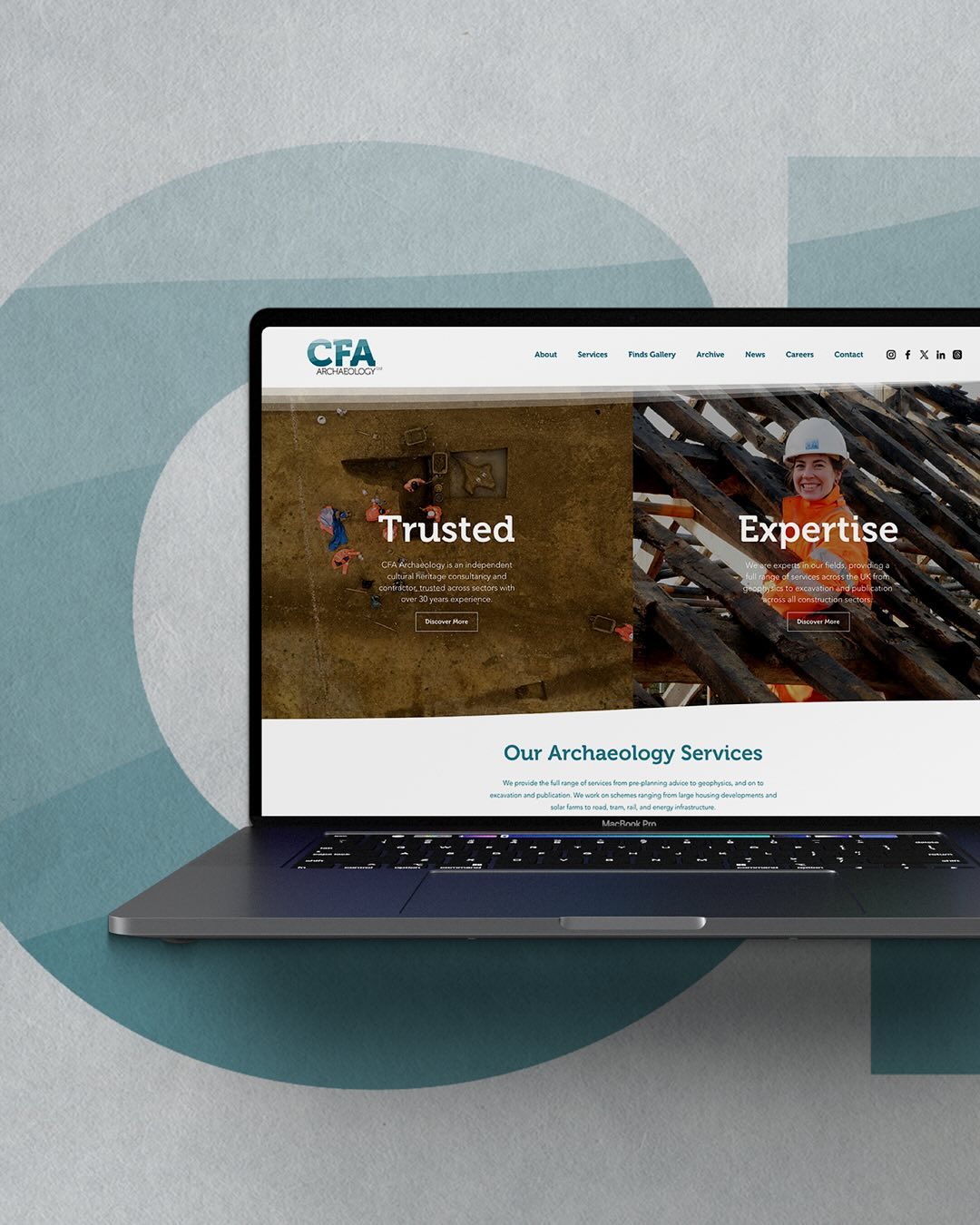 // PROJECT SHOWCASE // Introducing @cfaarchaeology an independent cultural heritage consultancy and contractor with over 30 years experience providing a range of archaeology services across the UK.
We were thrilled to work on their new website, showcasing their range of services, locations and projects - bringing history to life through their extensive finds gallery and archeological archive. It was really inspiring to bring heritage and history into the design of their responsive site, using curved lines and shapes to emulate the contours of landscape - hinting at ‘what lies beneath’.
Visit the site here: cfa-archaeology.co.uk
If you’d like to work together on your website design and content, get in contact through our site or email on hello@gugcreative.co.uk
#brandidentity #websitecontent #visualidentity #websitedesign