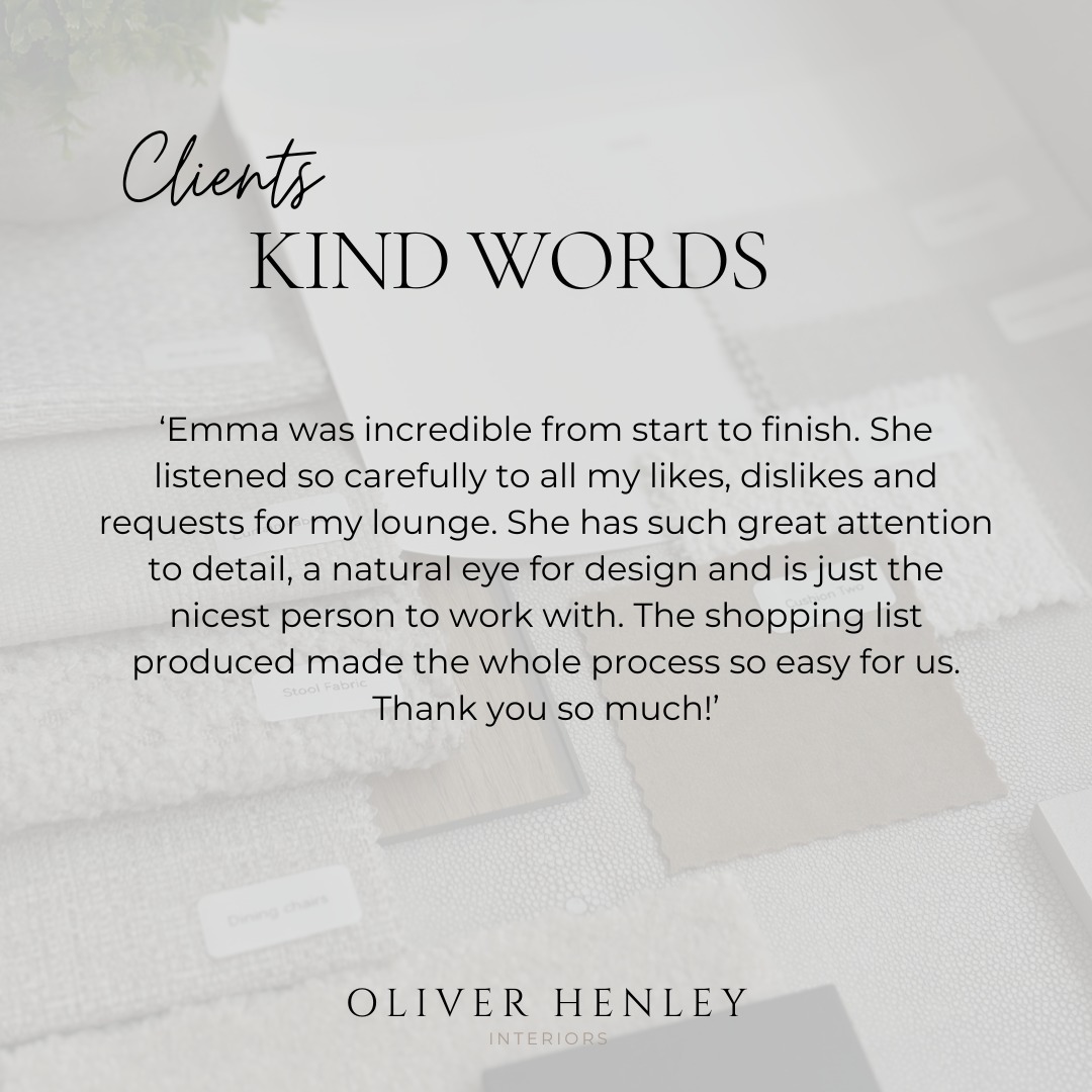 🌟 Client Review 🌟
I love what I do. Here’s what one of my wonderful clients had to say about their lounge design.
I’m so grateful for the opportunity to help bring my clients’ visions to life.
#review #testimonial #greatclients #interiordesignerkent #kent #kentmums #kentdesign #maidstonekent #maidstonebusiness #maidstonemums #homedesign #kenthomes #bespokedesign #home #livingroomdesign