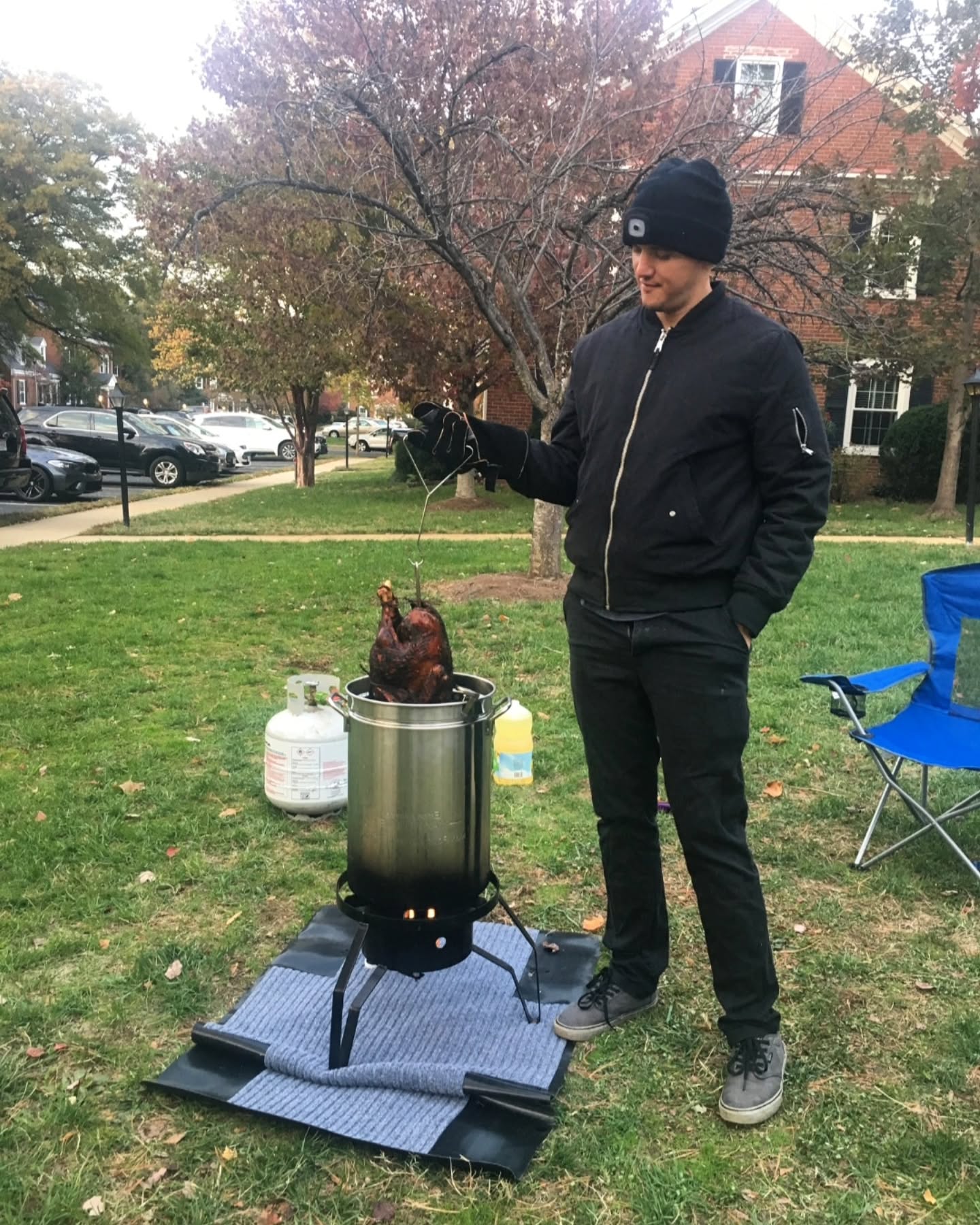Happy Thanksgiving weekend from our master chef! Anthony always loved deep frying (and naming) the turkeys 🦃🧡