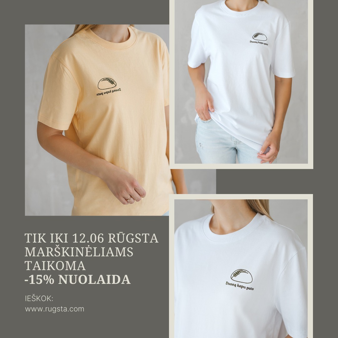 🌾🌾🌾DUONĄ KEPU PATS!
Šūkis, leidžiantis pasijusti užtikrintai!💯
Jei ir tu kepi duoną ar pažįsti duonos kepimo entuziastą - šie marškinėliai privalo būti TAVO!
Ir tai tikrai ne black friday pasiūlymas, o mūsų didžiulis noras, kad juos turėtumei 🤍🧡
🛒 Čiupk tau labiausiai tinkančius „Duoną kepu pats“ marškinėlius ➡️ www.rugsta.lt
#xmasgifts #present #sourdoughbaking #sourdoughclub #discount #confident
