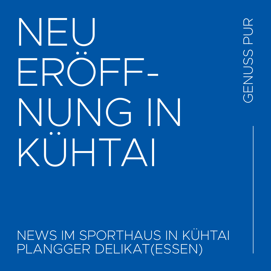 HERZLICH WILLKOMMEN
@plangger.delikatessen
bei uns im Sporthaus Sport Seppl in Kühtai! 🎉
Nach vielen Jahren mit Kaffee im Haus freuen wir uns jetzt ganz besonders auf Wein 🍷 und köstliche einheimische Delikatessen 🥮.