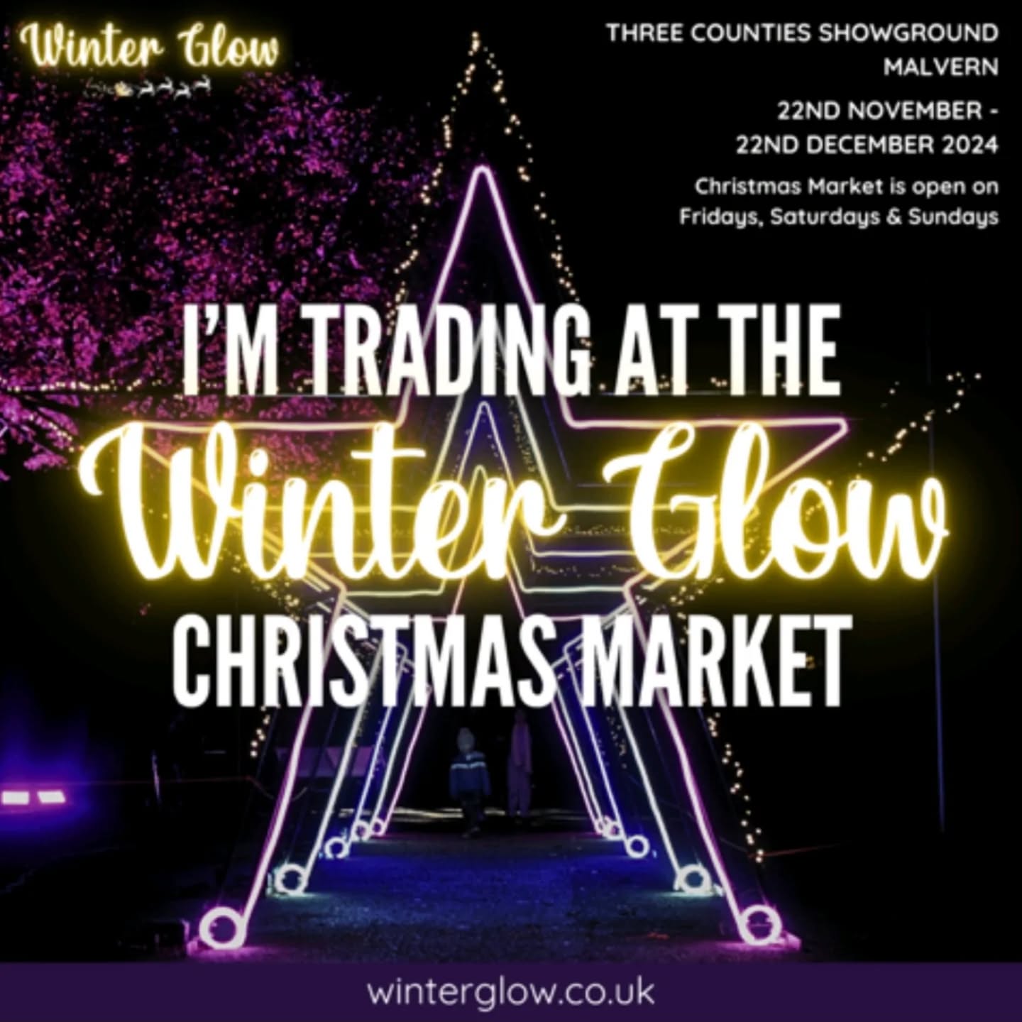 With so many events cancelled this weekend, why not head over to Winter Glow for an indoor festive experience. There is an indoor ice rink, a food court, uv crazy golf, an indoor fairground, visit Mrs Claus and decorate cookies with her, see her husband and tell him all that you want for Christmas.
Alongside all this are the independent small businesses who are showcasing at the indoor Christmas Market at this event. Please consider supporting us by visiting us and seeing our beautiful products.
Hope to see you there. If you cannot make it, please share this post or take a peak at www.theradiantfox.com for some gift inspiration. Thank you for your support.
#winterglow #theradiantfox #ludusvulpes #malvern #thingstodotoday #supportsmallbusiness