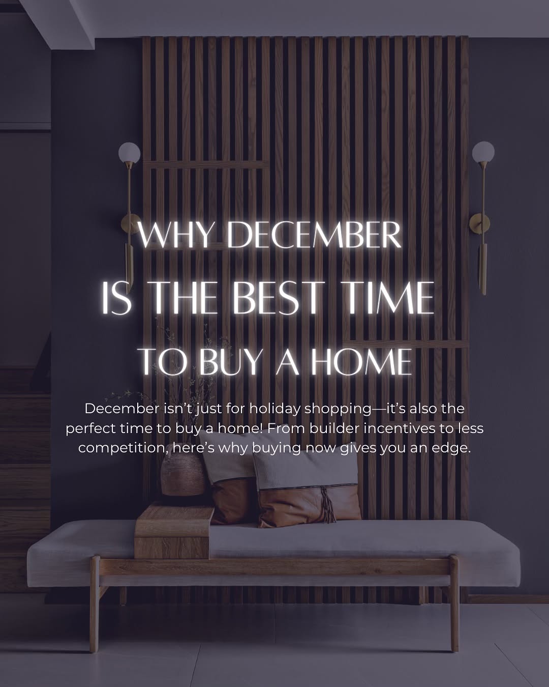 Thinking of buying a home? Now might just be the perfect time! 🏡✨ December is offering unique advantages for buyers—less competition, new construction builder deals, and more room to negotiate. Plus, you could take advantage of tax savings and start 2024 in your dream home! Don’t wait until the market heats up again in the new year. Swipe through to see why buying now gives you the edge!
If you’re looking to buy a home this season and don’t know where to start. Contact me!
Catherine Kim | SoCal Real Estate Agent
California Real Estate license #02035547
eXp Realty
📲: (951) 889-7358
.
.
.
.
#HomeBuying #RealEstateTips #firsttimehomebuyer #MarketOpportunities #DreamHome #temecularealestate #realestateagent #socalrealtor #socalrealestate #temeculahomes #socalhomes #socallifestyle #temecula #luxuryliving #lovewhereyoulive #temeculaliving #newhomes #sandiego #sandiegorealtor #firsttimehomebuyer #homeownership #temecularealtor #SellwithCK
#relocation #movingtotemecula #movingtosocal #SellwithCK