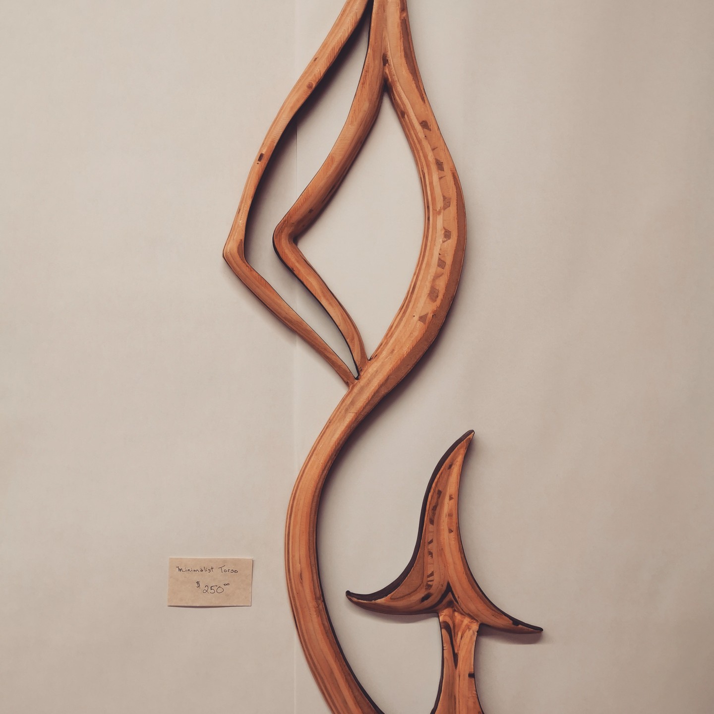 Do you see what I see?
Jesse's minimalist ply sculpture intrigued a lot of people at the recent Culture Crawl.