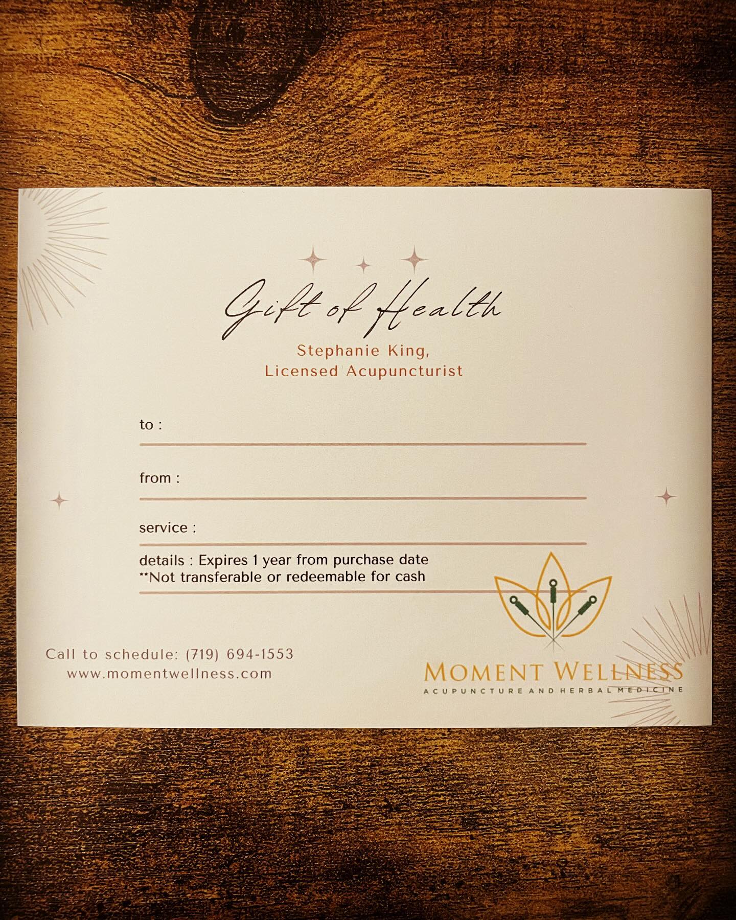 ✨ By popular demand: Gift Cards now Available! Share the love this holiday season and inspire your loved ones to kick off the new year with a routine of self-care and wellness. For the month of December receive 15% off the purchase of a gift card for a new patient initial assessment and treatment. 🎁 #giftcertificate #acupuncture #giftidea #wellness #painrelief #health #wellness #stockingstuffers