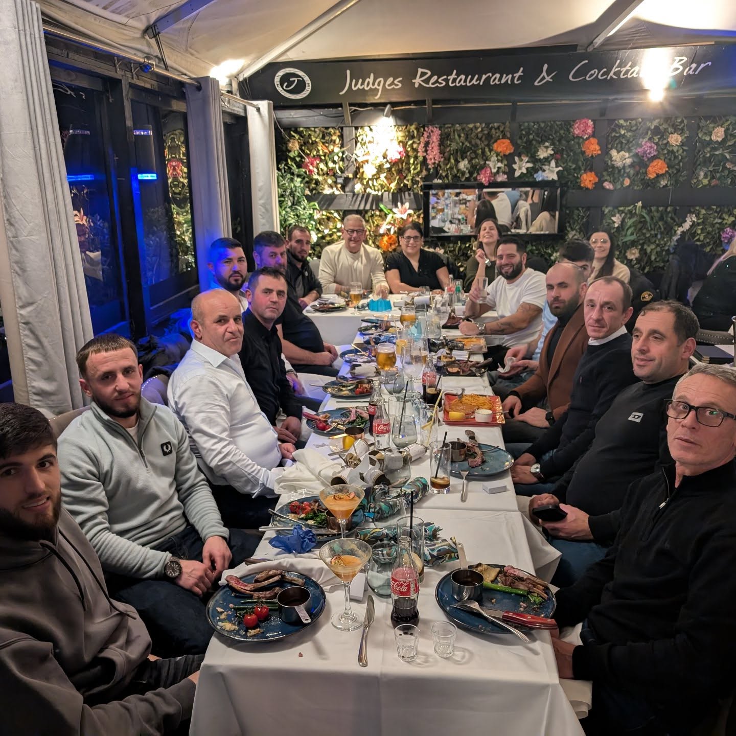 Christmas dinner 2024, thank you to these guys who work so hard, come rain or shine! We appreciate all your hard work!