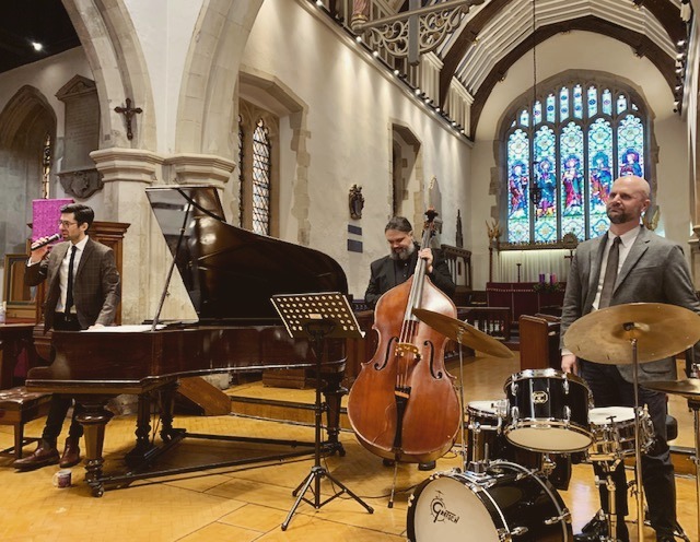 Great fun with @joshmorrisondrums and @calumgourlay yesterday at Music In Pinner.
We're playing one last show this year: Friday the 20th of December at @soulmamalondon in Stratford. Link in bio.