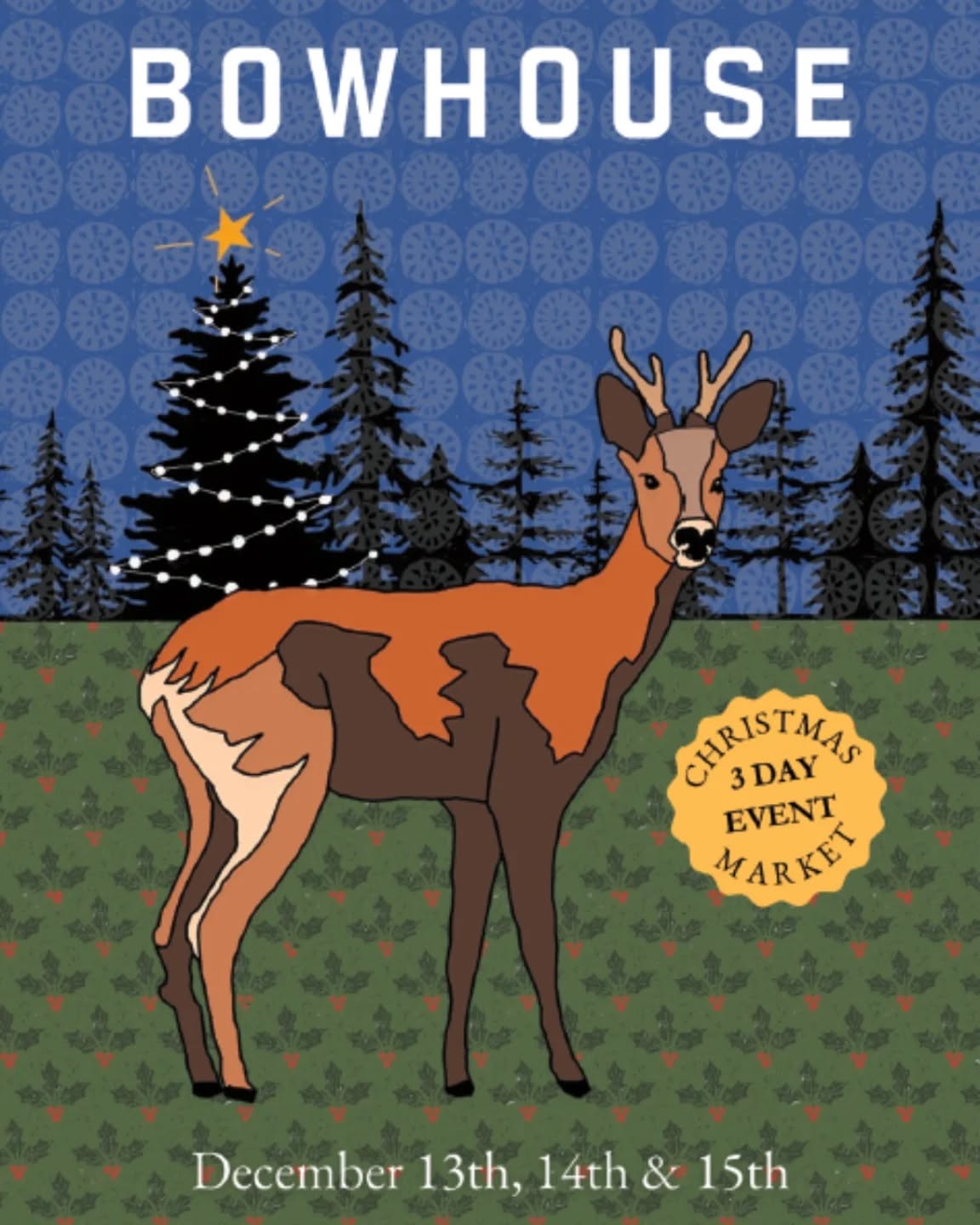 Super excited to be @bowhousefife 's ledgendary Christmas Market this weekend. ๐๐ There might even be some Espresso Martinis & Bailey's hot chocolates going ... ๐