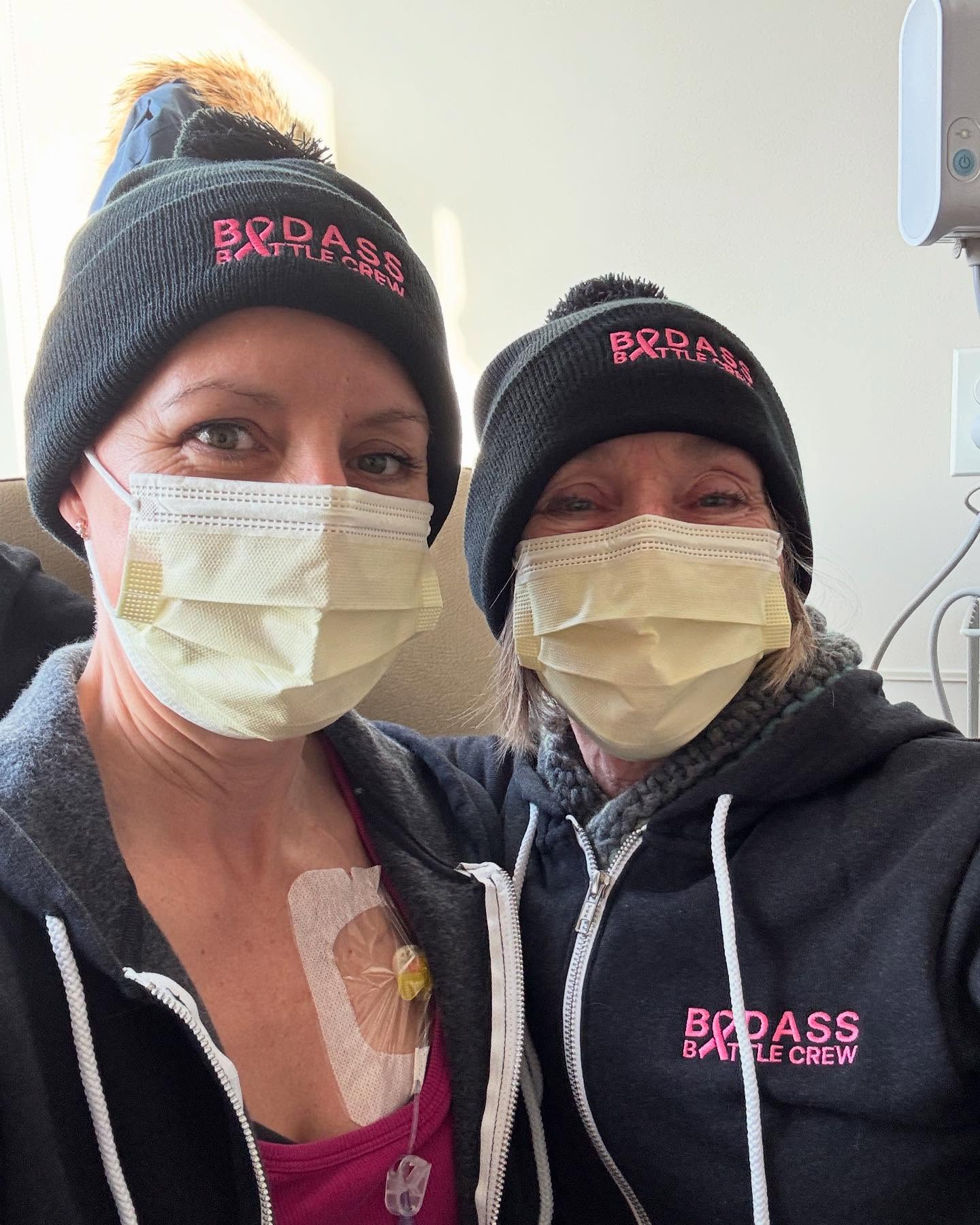 December 13: We did it! 🎉 Today marks the end of Part I of chemo treatment. Goodbye to weekly infusions (and those ice socks and gloves—won’t miss ya!). Part II promises to pack a punch, but for now, we celebrate with cake… even if I can’t taste it. 😂 #BadassBattleCrew @strazzd