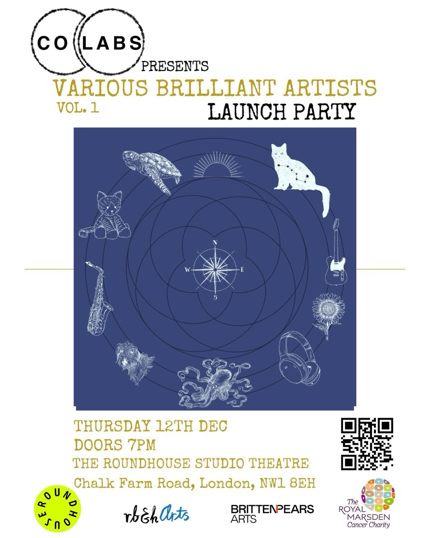 Come along to our album launch party at the iconic Roundhouse this Thursday 12th December and support young artists recovering from serious illness! With every ticket you buy, you will also receive a digital download of our brand new album full of original songs and a surprise cover 😉🎤 Tickets available at the link in bio 💗