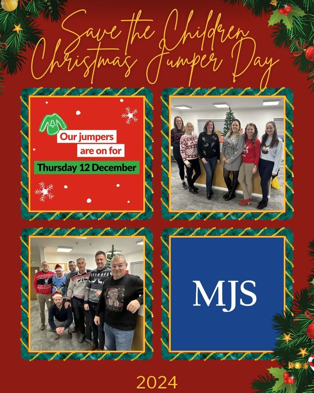 @savechildrenuk Christmas Jumper Day 2024 at MJS Construction - March