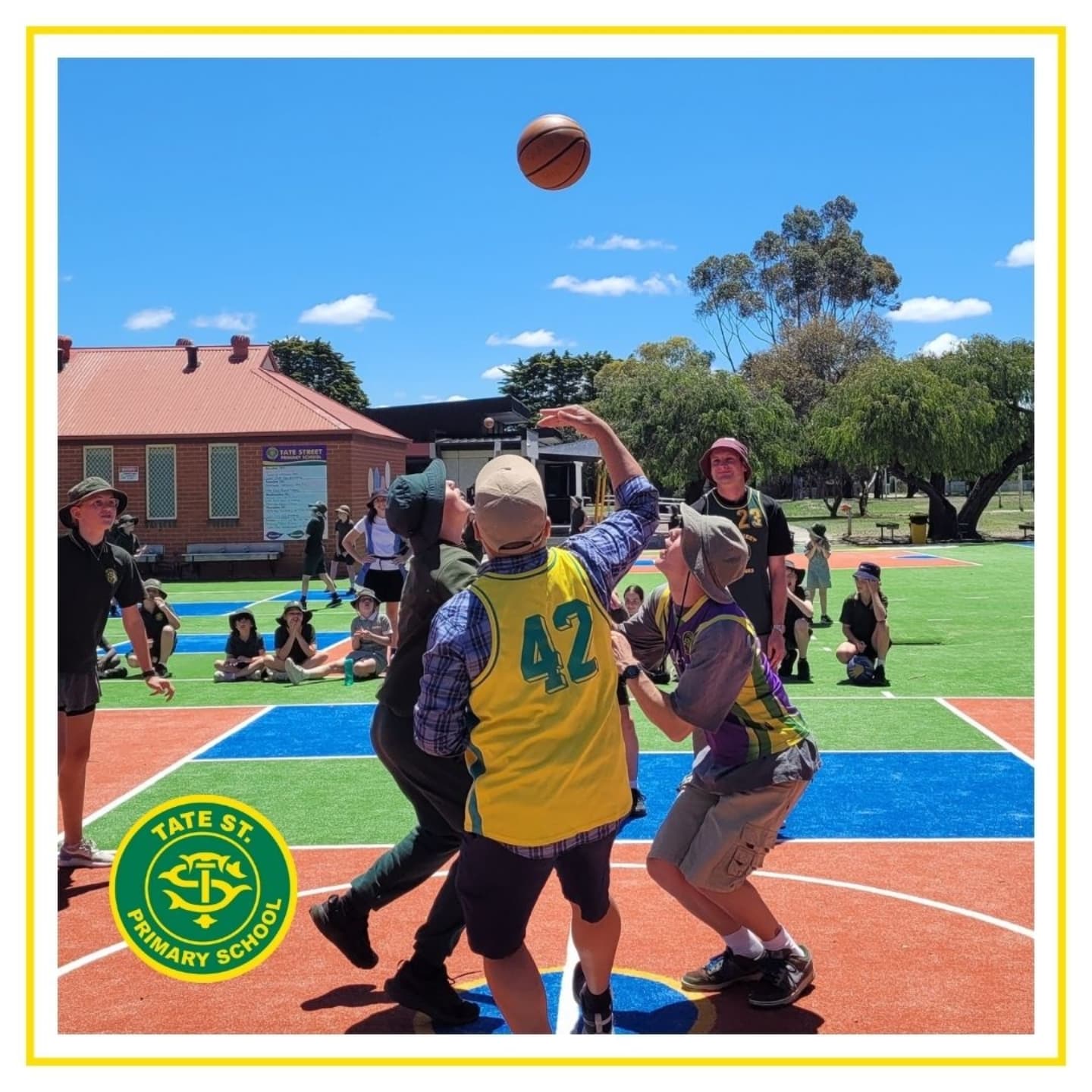 The heat was on as the Grade 6 students challenged the staff on the basketball court. The sixes brought tenacious defence, consistently pressuring Mr Potter with double, triple and quadruple teams and attacking the glass on both ends, but were ultimately brought down by the long range shooting ability of the staff. Maybe they'll have better luck on the soccer pitch...