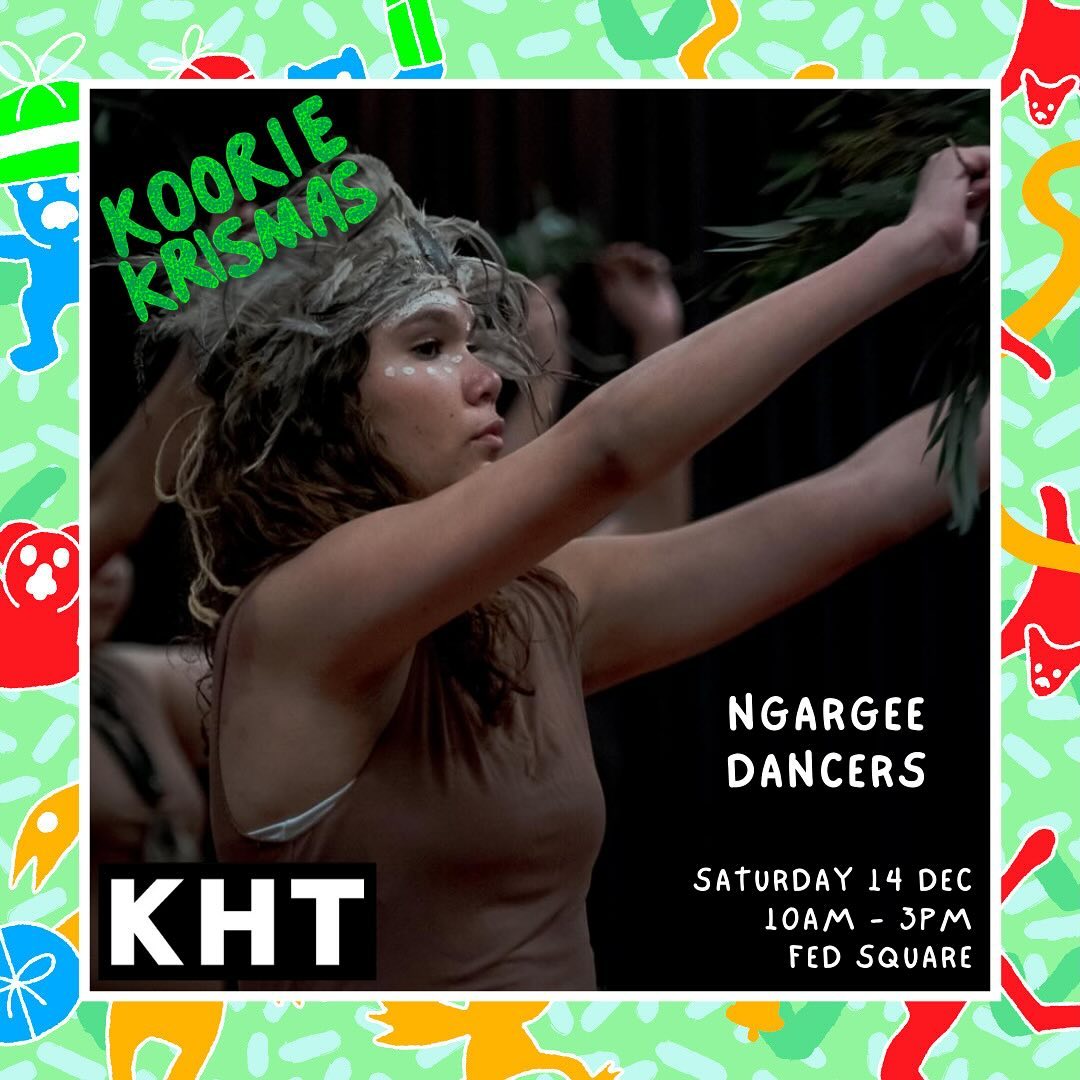 Excited to be dancing at Koorie Krismas today Fed Square Narrm 🤎