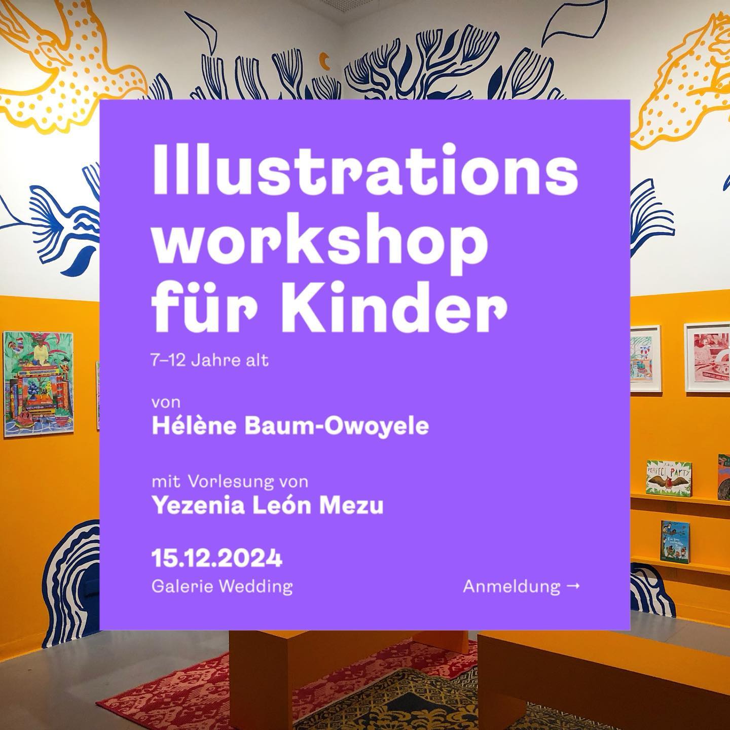 Ich freue mich sehr, diesen Sonntag ein Illustrations Workshop für Kinder (7-12 Jahre alt) im Rahmen von meiner Ausstellung „Reading List“ in der @galeriewedding geben zu dürfen!
✨Ausserdem hat Yezenia León Mezu @studio.kribi meine Einladung angenommen, und liesst aus deren Geschichte „Kanenï und der Traum“ für uns vor 💜✨
Ein oder zwei Plätze sind noch frei, die Anmeldung erfolgt bei der Galerie Wedding unter programm@galeriewedding.de
14 -16 Uhr, Müllerstrasse 146/147, 13353 Berlin
Kinder nicht ohne Begleitung
Hier mehr zu Yezenia:
Yezenia León Mezu, in Kolumbien geboren und in Berlin ansässig, hat einen Abschluss in Spanischer Literatur und Linguistik sowie Ev. Theologie.
Yezenias Schwerpunkt des Schreibens, Übersetzens und Lektorierens liegt auf intersektionalen Ansätzen, die kritisch und empfindsam gegenüber Formen der Diskriminierung sind. Hin zu einer Sprache, die mehr Menschen sichtbar macht und fasst.Der Schwerpunkt Yezenias Forschung und Schreibens liegt auf Schwarz-intersektionalen Ansätzen, Politiken des Körpers und deren Begehrlichkeit, Gewichtsdiskriminierung, mentaler Gesundheit sowie einer Theologie des Schwarzen queeren Körpers. Yezenias Tätigkeit umfasst insgesamt Moderationen, diskriminierungskritische Lektorate, Literatur- und Filmübersetzungen sowie das Schreiben eigener Texte.
#illustration #workshop #kinder #kunst #galeriewedding #geschichten #vorlesung