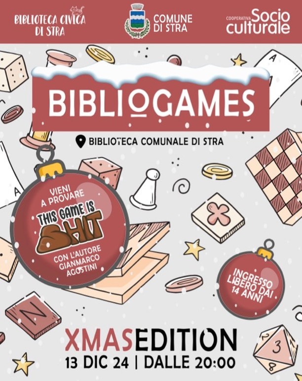 Ciao gente, domani dalle 20:00 vi aspetto alla Biblioteca Comunale di Stra per giocare a This Game Is Shit (e anche ad altro, ma perchรฉ farlo se c'รจ TGIS disponibile?!). ๐๐