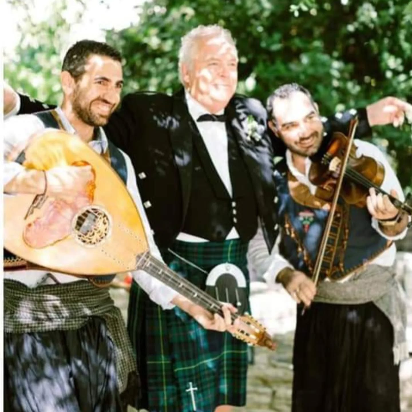 Around the world!!!With Mr.Paul in Scotland wearing our traditional Cypriot and Scotland Customs!Unique moments,unique experiences🏴🇨🇾🎻🎉🍷