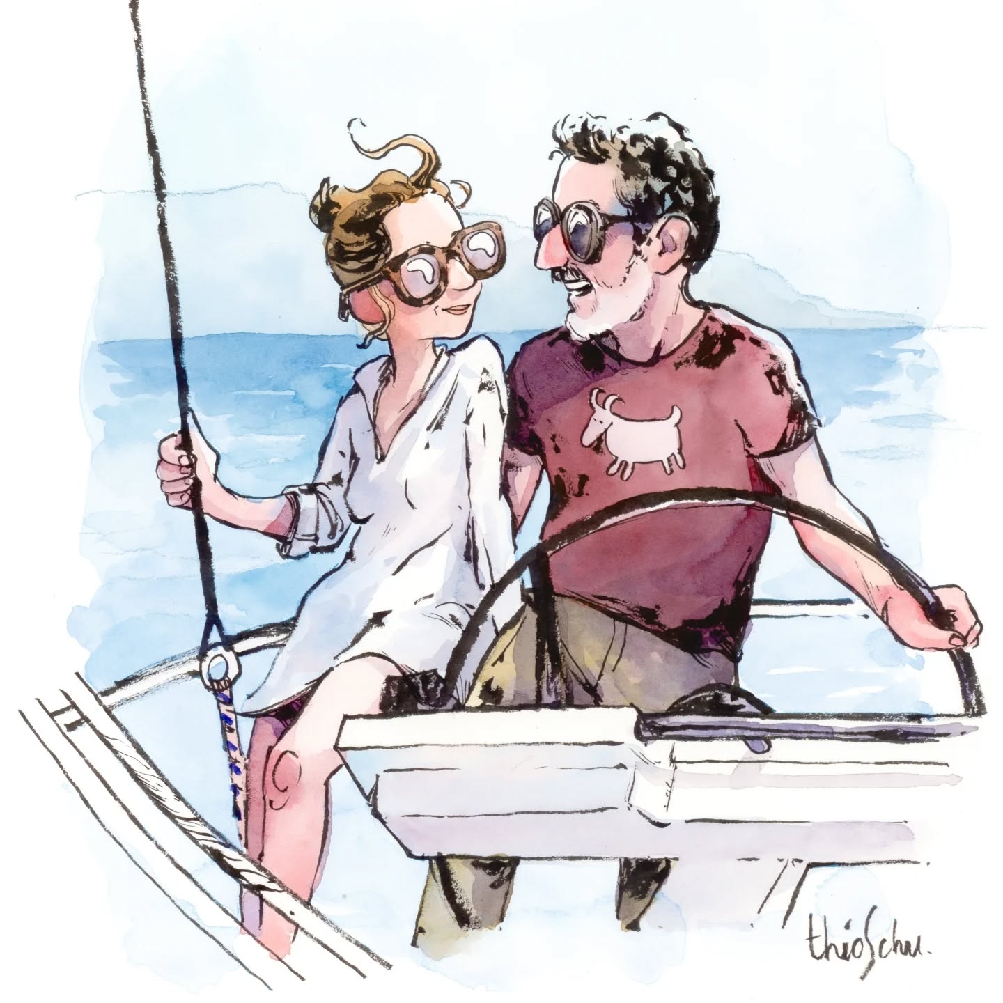 Hop, la version finale de la commande pour le faire-part de mariage. Pour voir le making of, rendez-vous sur le post précédent ! 🖌️🎨