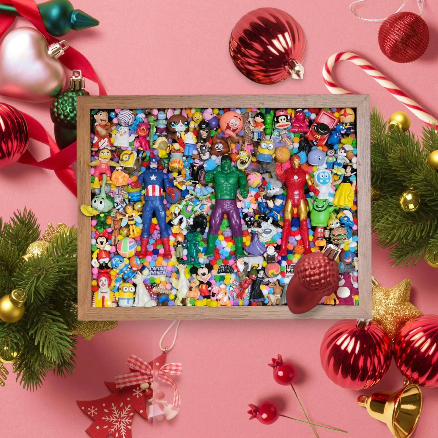 Heb jij nog geen origineel voor onder de Kerstboom 🌲? Ga is naar mijn webshop 🎁, wie weet zit jouw perfect kado er nog tussen 🎄! Het leukste ervan, allemaal uniek dus dit kan iemand zeker niet al hebben 😁. Weer een zorg minder 🎅...
#kunstwerk #schilderij #popart #vintagespeelgoed #nostalgie #homedeco #actionman #furby #minions #upcycling #duurzaam #recycle #smiley #smileytoko #toys #marvel #vintage #kerstkado #kersttijd #kersttip #kerstmis #kadotip #tekoop #linkinbio #disneykunst #speelgoedkunst #stolp #woonkamer #woonaccessoires