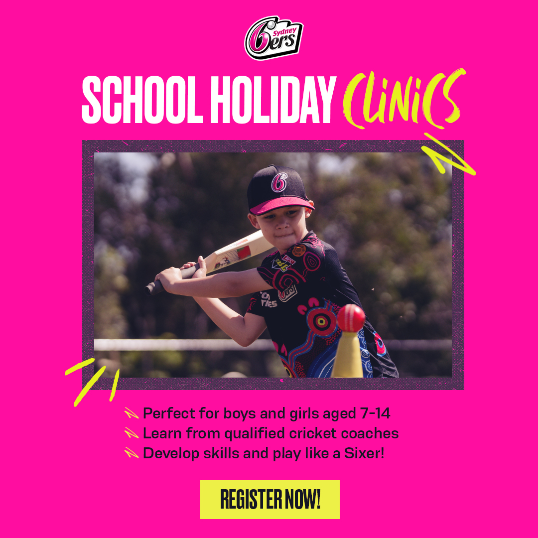 📴 Get Off Your Devices & Get in the Game! 🏏
Join us for 1 or 2 days at a Sydney Sixers Cricket Clinic designed to sharpen your skills and level up your game! 💪
🔥 What’s in store?
✅ Access to quality coaches
✅ Heaps of game-play skill activities tailored for older kids
✅ A fun, active day of cricket action!
📅 Date: 9th or 10th Jan ( or both )
📍 Location: Hassall Park, St Ives
⏰ Time: 9am-3pm
Step off the screen and onto the field – this is cricket like you’ve never played before! Register now! 👇
https://www.playhq.com/cricket-australia/register/4420cc
#SydneySixersClinic #SharpenYourSkills #GameOn #CricketFun"