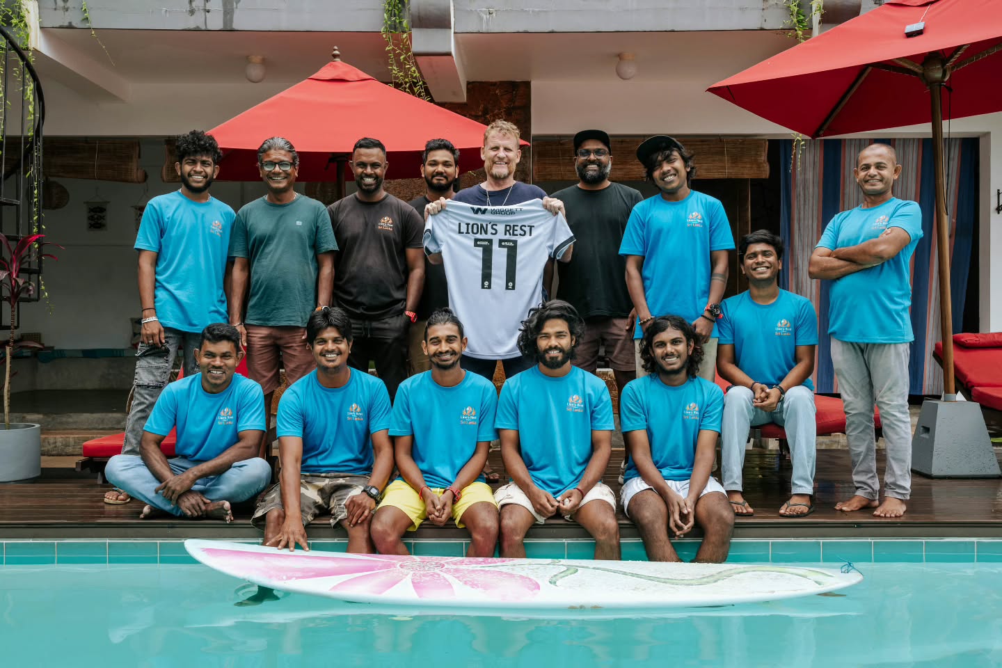 The Lion’s Rest A team 🦁✌️
I’m sure many of you will remember some of the faces! 11 years old this month!
We all thank everyone in the bigger Lion’s Family who have supported us over the years and have continued to return to our little corner of paradise. Your Sri Lankan 🇱🇰 home from home. ❤️
📸@hannah_bichay