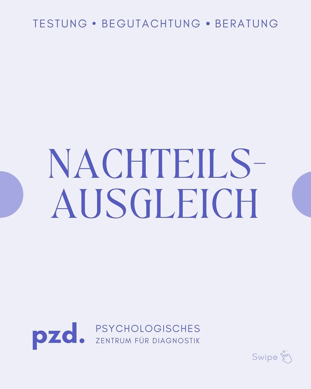 Hast auch du das Gefühl, durch individuelle Beeinträchtigungen im schulischen Kontext benachteiligt zu werden? Wir testen bei Verdacht auf Legasthenie, Dyskalkulie, ADHS, Hoch- und Minderbegabung. Falls wir eine Diagnose stellen, erhältst du ein Attest, welches du für einen Antrag auf Nachteilsausgleich brauchst.
Hast du schon Erfahrungen mit dem Nachteilsausgleich an deiner Schule oder Universität gemacht?
#nachteilsausgleich #chancengleichheit #adhstestung #legasthenie #dyskalkulie #fairness