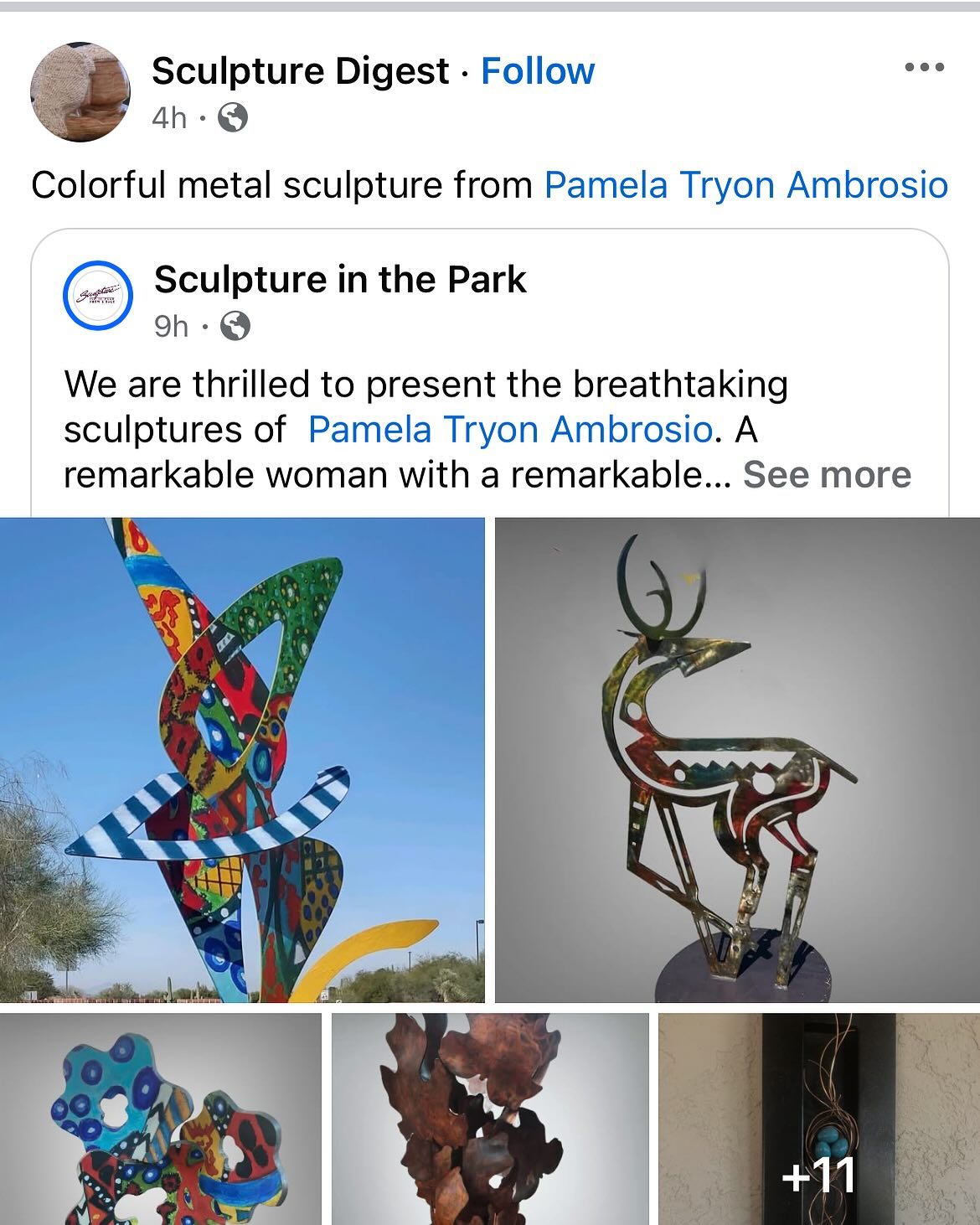 Thank you #sculptureinthepark for the wonderful feature & #sculpturedigest for sharing it!