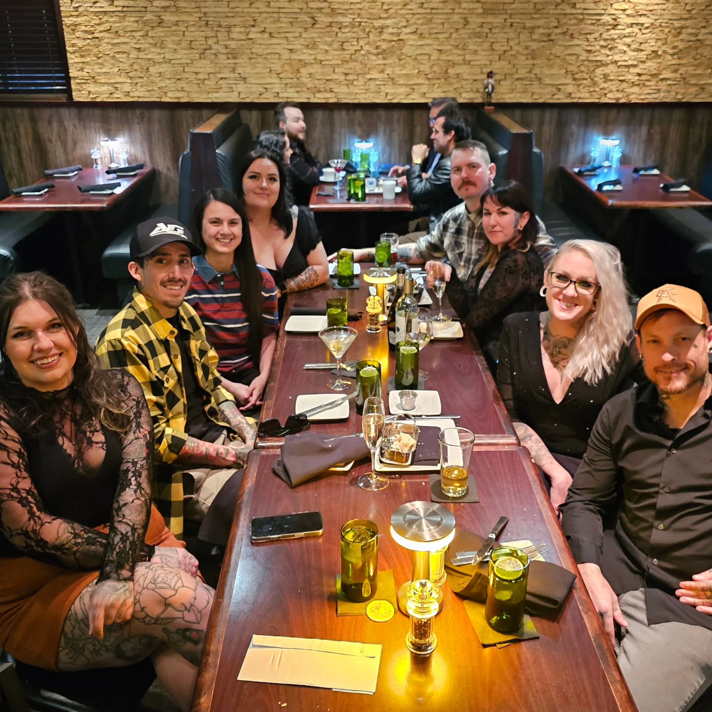 Annual holiday dinner with the shop! Happy holidays everyone!