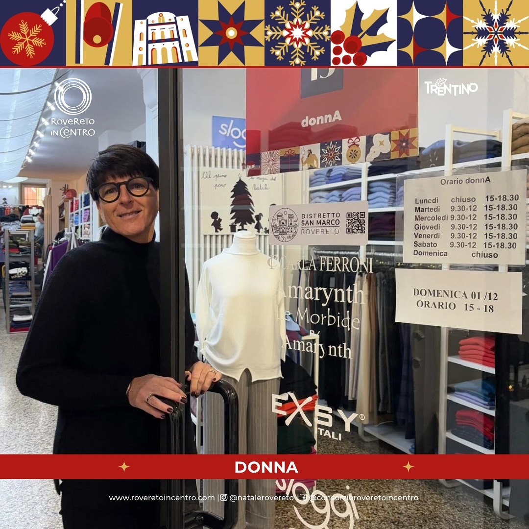 ✨ Ultima tappa del nostro Mercatino Diffuso! ✨
Siamo arrivati all’ultima fermata e non potevamo concludere meglio! Vi aspettiamo da DonnA, con i suoi meravigliosi addobbi e oggettistica natalizia. 🎄🎁
Salite al secondo piano e lasciatevi incantare da un mondo fantastico, ricco di magia e bellezza per rendere il vostro Natale ancora più speciale! ✨❤️
Non mancate quest’ultimo appuntamento, vi aspettiamo per un’esperienza indimenticabile! 💫
@visitrovereto
@confcommercio_vallagarina
@comunerovereto
@cassaruralealtogardarovereto
@bancaperiltrentinoaltoadige