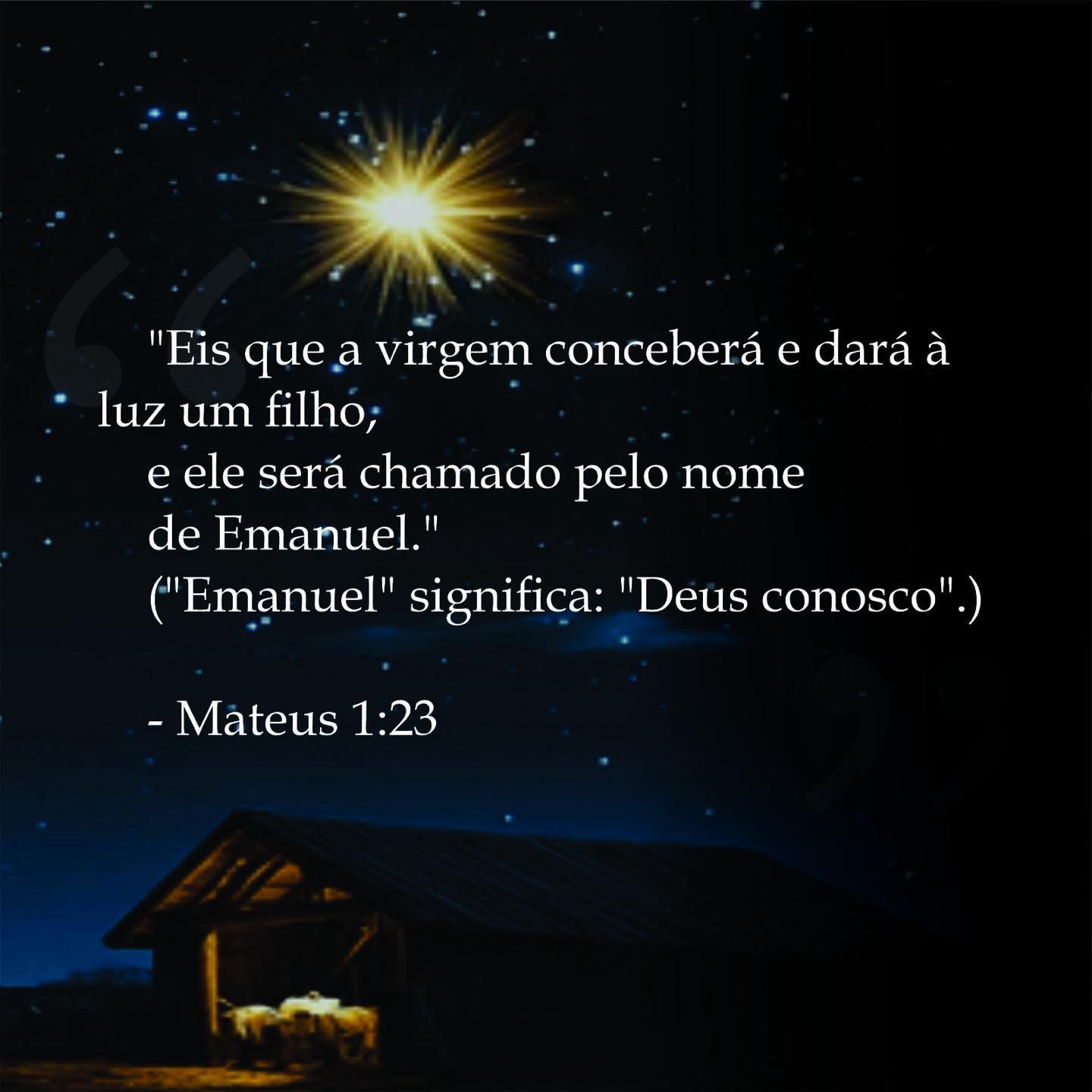 Desejamos um Feliz Natal! "Porque Deus amou ao mundo de tal maneira que deu o seu Filho unigênito, para que todo o que nele crê não pereça, mas tenha a vida eterna."
- João 3:16