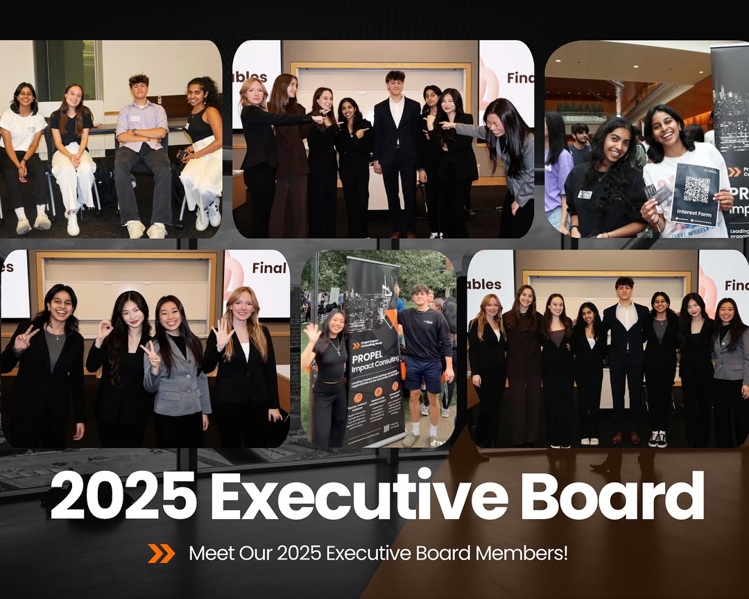 Happy New Year! We can’t wait to be back and kick off a new semester with our 2025 Executive Board.
Feel free to visit Propel’s website at www.propelimpactconsulting.org or stay tuned with our profile @propelumich for the recruitment schedule and further info!