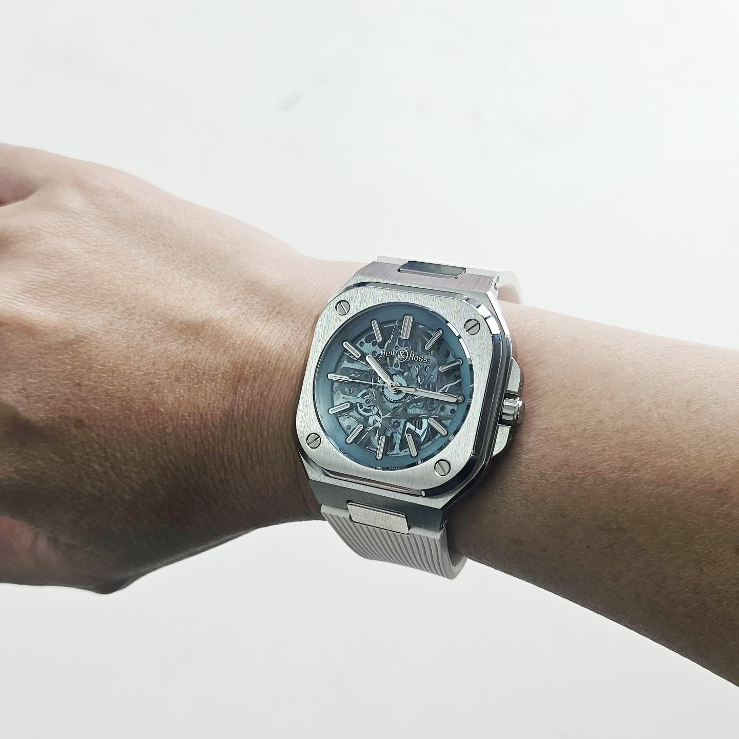 @bellrosswatches BR-05 Skeleton Arctic Blue exemplifies exceptional watchmaking craftsmanship. In this latest iteration, its openworked dial appears as if sculpted from a solid block of ice, beautifully mimicking the intricate cracks of frozen Arctic waters!
Limited edition of 250 pieces. Available exclusively from Bell & Ross Boutiques and e-Boutiques.
.
.
.
#tictoctime #bellross #timeinstruments #BR05Skeleton #wristshot #wristwatch ##timepiece #watchlover #watchesofinstagram #watchphotography #watchnerd #watchblogger #watchmaking #watchaddict #watchoftheday