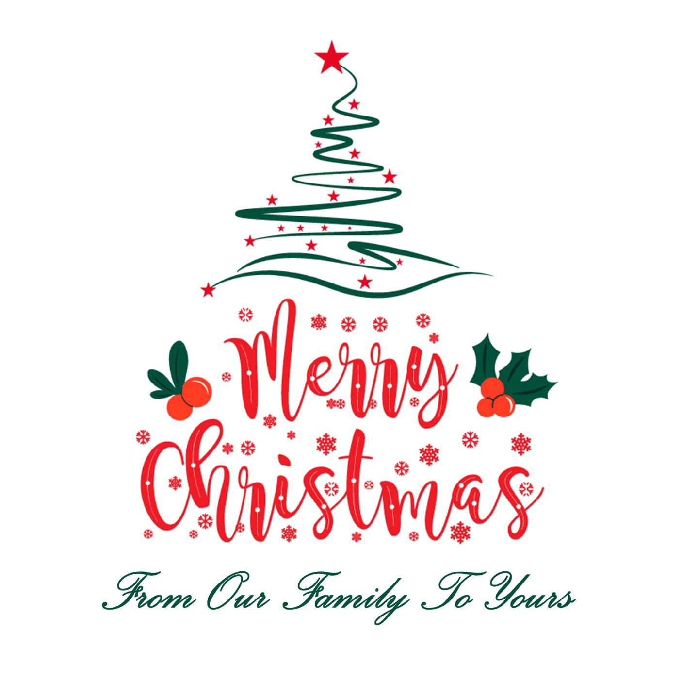 Merry Christmas from our family to yours.