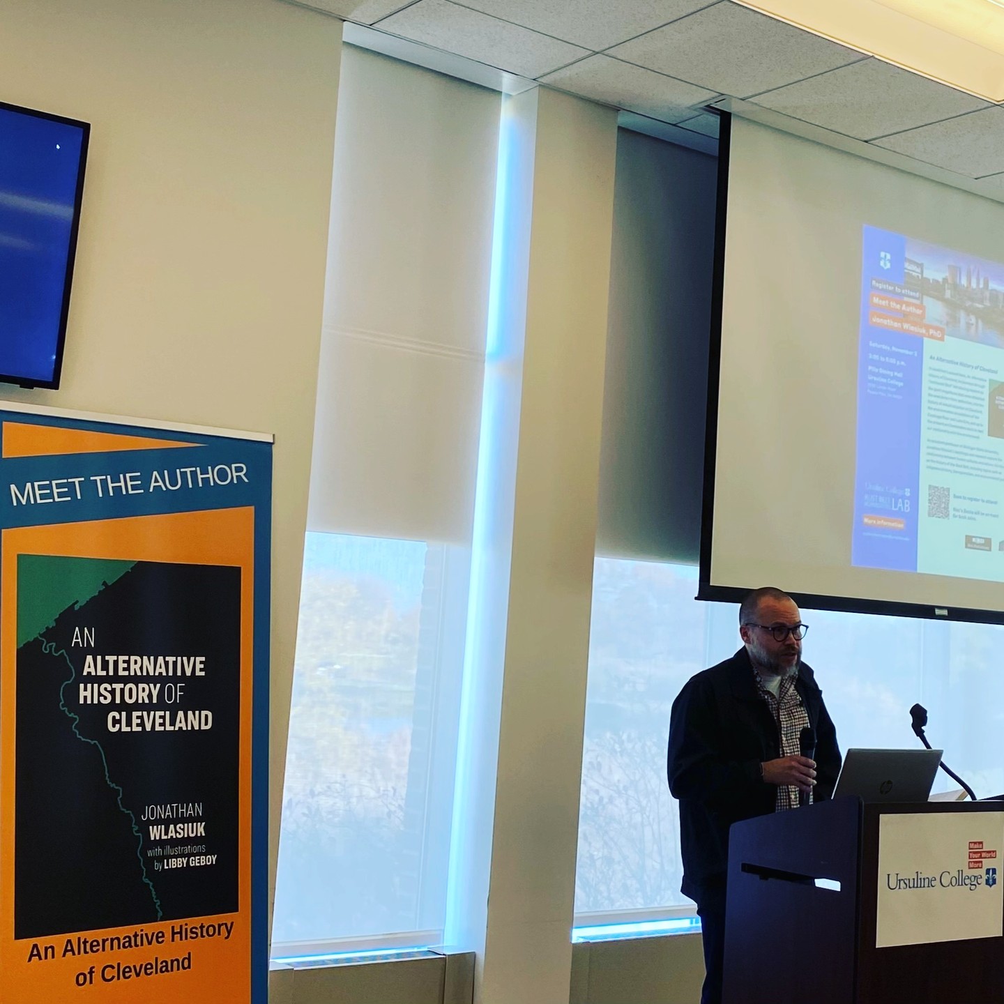 As 2024 comes to a close, #RustBeltLab takes a look back at our fall activities!
Part 2! We hosted author @riot_nerrrd whose 2024 An Alternative History of Cleveland was published by @beltbooks. Our community joined us for a fascinating book talk and signing @ursulinecollege. Pick up your book today from @macs_backs: “…Part natural history, part archaeological essay, and part contemporary call to arms to reclaim and rewild Cleveland’s future, this unforgettable trek into the heart of 'the Land' will change the way you see the city forever.”