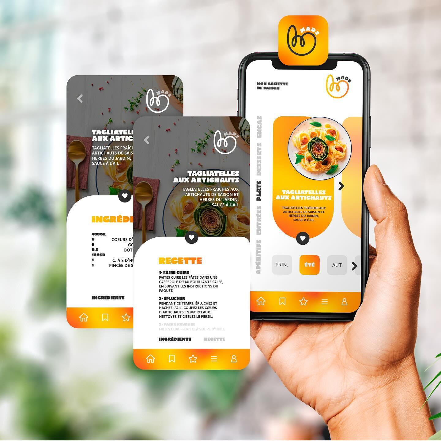 || IDENTITÉ VISUELLE ||
Voici un logo qui ne manque pas d’audace ! Aujourd’hui, je vous propose de découvrir l’identité visuelle de Mads, une application de recettes de cuisines de saison 🥕
Bon appétit !!
Ça vous plaît ? Vous aussi vous souhaitez un branding à la hauteur de votre projet ? Discutons-en !
________
Histoire de charmer l’algorithme: logo, identité visuelle, branding, graphiste, image de marque, communication visuelle, entreprise, auto-entrepreneur, petite entreprise, boutique.
#identitevisuelleentreprise #logoprofessionnel #designdemarque #creationdelogo #branding #imagedemarque #graphicdesign #graphiste #graphistefreelance #brandidentity #identitevisuelle #logo #logodesigner #entrepreneur #entrepreneuse #petiteentreprise #monentreprise #autoentrepreneur #brandidentity