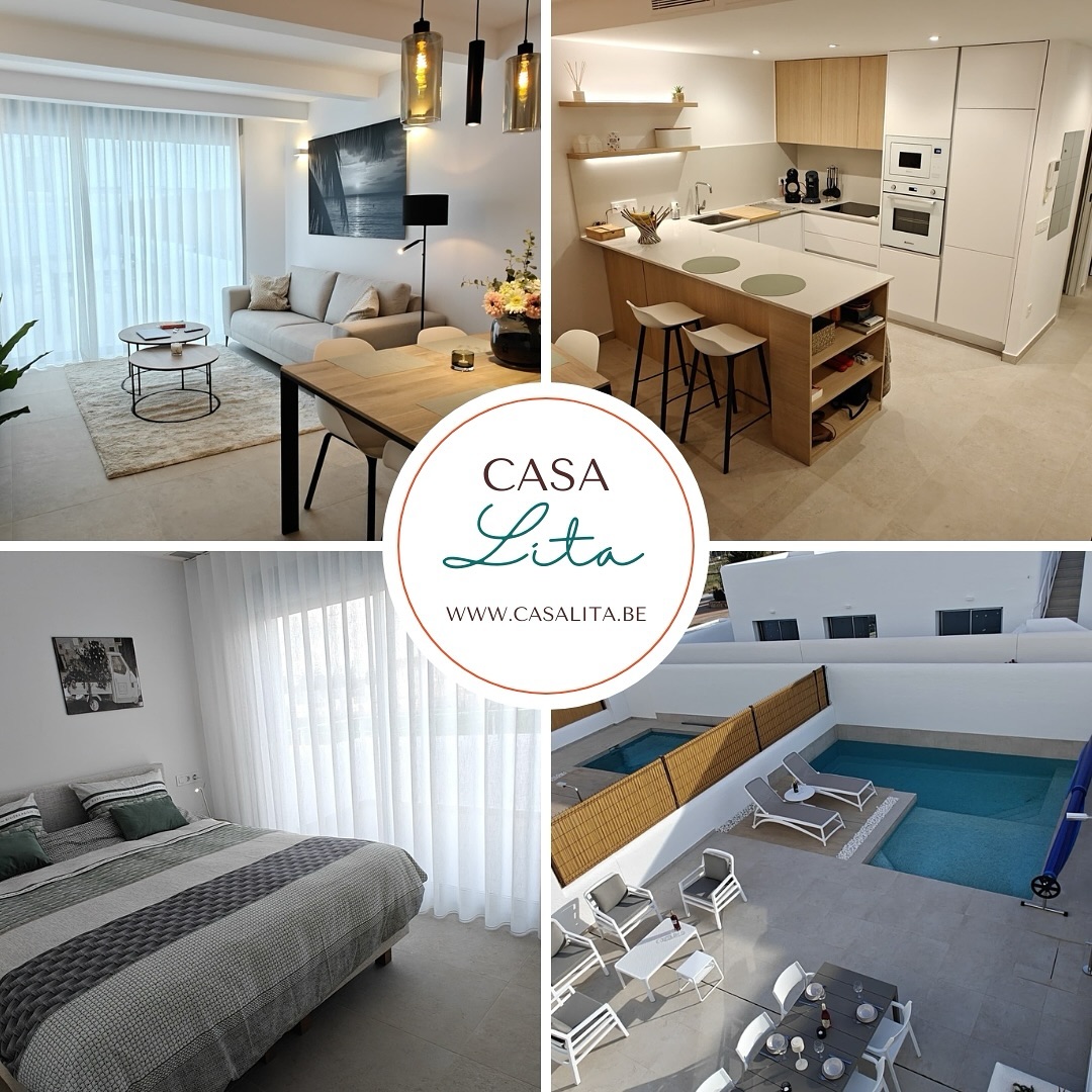 Welkom bij Casa Lita, onze splinternieuwe vrijstaande luxe villa voor 6 pers in Los Alcázares!
Verhuurlicentie: VV.MU.7594-1
✅️ 900 m van zee, boulevard en centrum
✅️verwelkoming door Nederlandstalige keyholder
✅️ingericht met kwaliteitsvolle meubelen
Wat mag u verwachten:
✅️stijlvol ingerichte woonkamer met TV en schuifraam naar terras
✅️volledig uitgeruste keuken met vaatwasser, inductiekookplaat, koelkast, oven, microgolf, diepvries
✅️berging met wasmachine
✅️1 slpk op gelijkvloers met ingebouwde kasten en ensuite badkamer met regendouche, toilet en lavabo
✅️boven 2 slpks met elk een terras en een gedeelde
badkamer
✅️overal airco en rolluiken
✅️alarminstallatie
✅️zeer ruim terras met eettafel en 6 stoelen, loungegedeelte en 2 ligbedden
✅️zonneluifel
✅️verwarmbaar privé zwembad met ondiep gedeelte voor kinderen
✅️volledig omheind
✅️parkeerplaats aan woning, afgesloten met elektrische poort
✅️2 elektrische fietsen ter beschikking
✅️inclusief bed-en badlinnen en normaal verbruik elektriciteit
Luchthaven Alicante op 1 uur
Luchthaven Murcia Corvera op 15
Huisdieren NIET toegelaten
Voor meer info, prijzen en reservatie aanvragen, kan u terecht op onze website: www.casalita.be
.
.
.
.
.
#vakantieverhuur #villainspain #losalcazares #losalcázares #