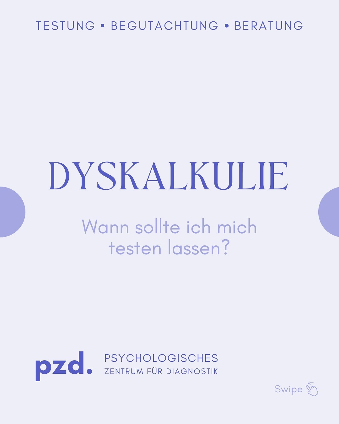 Viele SchülerInnen klagen über Schwierigkeiten in Mathe. In diesem Post erfahrt ihr, wann statt bloßen Verständnisschwierigkeiten tatsächlich eine Dyskalkulie (Rechenstörung) vorliegen könnte.
In unserem psychologischen Zentrum führen wir eine ausführliche Dyskalkulie Diagnostik durch und stellen ein Attest aus, falls tatsächlich eine Störung vorliegt.
#dyskalkulie #rechenschwäche #rechenstörung #psychologischediagnostik #dyskalkulietest
