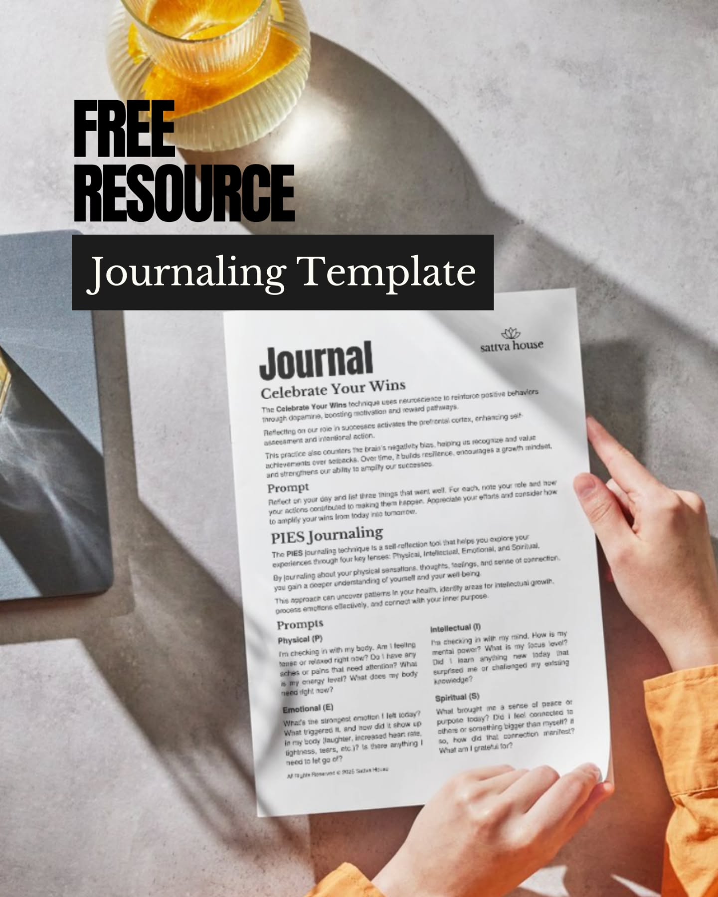 Download link in bio.
Get your free journaling template!
This resource is designed to help you connect with yourself, explore your Physical, Intellectual, Emotional, and Spiritual states and to celebrate your daily wins to rewire your brain to focus on achievements and build resilience.
#journaling #mindfulness #mindfulnesspractice