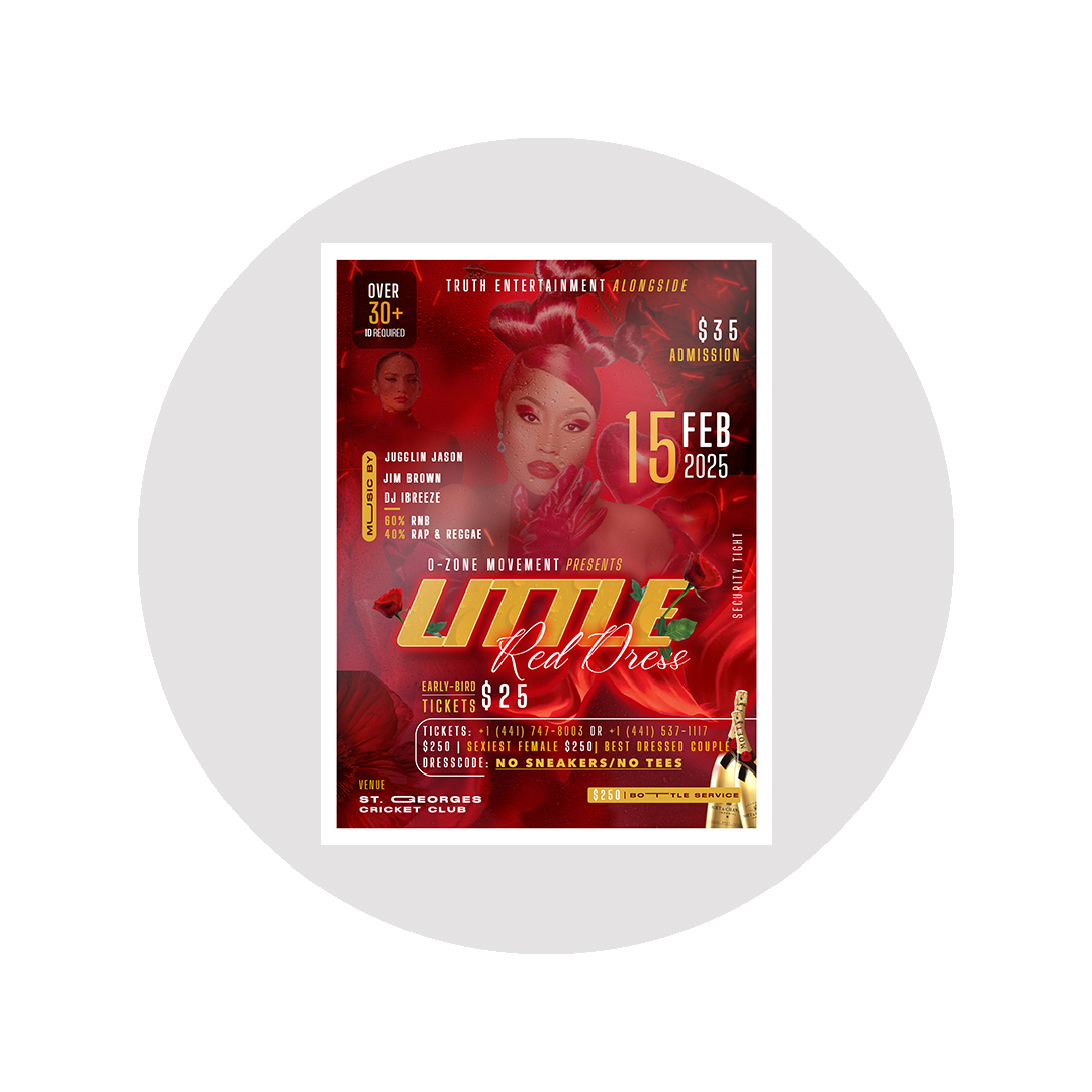 Looking to make your event or promotion stand out this month? Let us design a flyer that speaks for your brand! 💌 From Valentine's Day specials to winter events, we create eye-catching, custom designs tailored to your needs.
👉 DM us let's get started and bring your vision to life!
#FlyerDesign #EventPromo #FebruaryFlyers #CustomDesigns #GraphicDesign #ValentinesDayPromo #BusinessBoost #Branding #CreativeDesign #remotegraphicdesigner #creativefreelancer #bermudacreatives