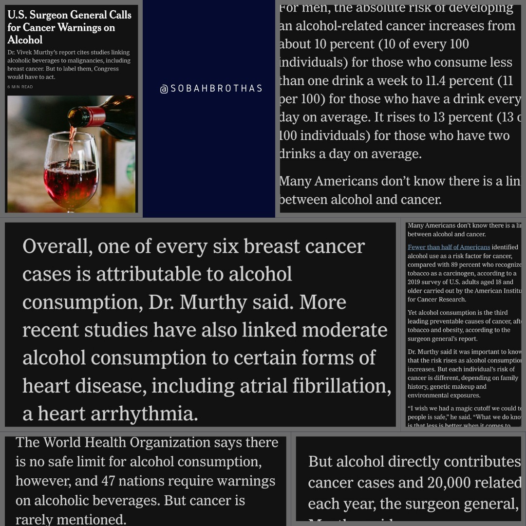 Most of us grew up hearing that alcohol in moderation is no big deal, but weโre rarely told the full story.
Did you know:
Alcohol contributes to 100,000 cancer cases and 20,000 deaths every year.
Just one drink a day increases breast cancer risk by 10% and mouth cancer risk by 40%.
For men, drinking daily raises the risk of alcohol-related cancers from 10% to 13%.
The scariest part? Many people donโt even know thereโs a connection between alcohol and cancer. The World Health Organization says thereโs no safe limit, yet most countries (including the U.S.) donโt even include cancer warnings on labels.
I didnโt know any of this when I was drinking regularly, and if Iโm honest, I wasnโt even paying attention to the signs my body was giving me. Whether youโre a man or a woman, alcoholโs impact on your health is bigger than you might realize.
This isnโt about fearโitโs about awareness. Itโs about understanding your choices and whatโs really at stake.