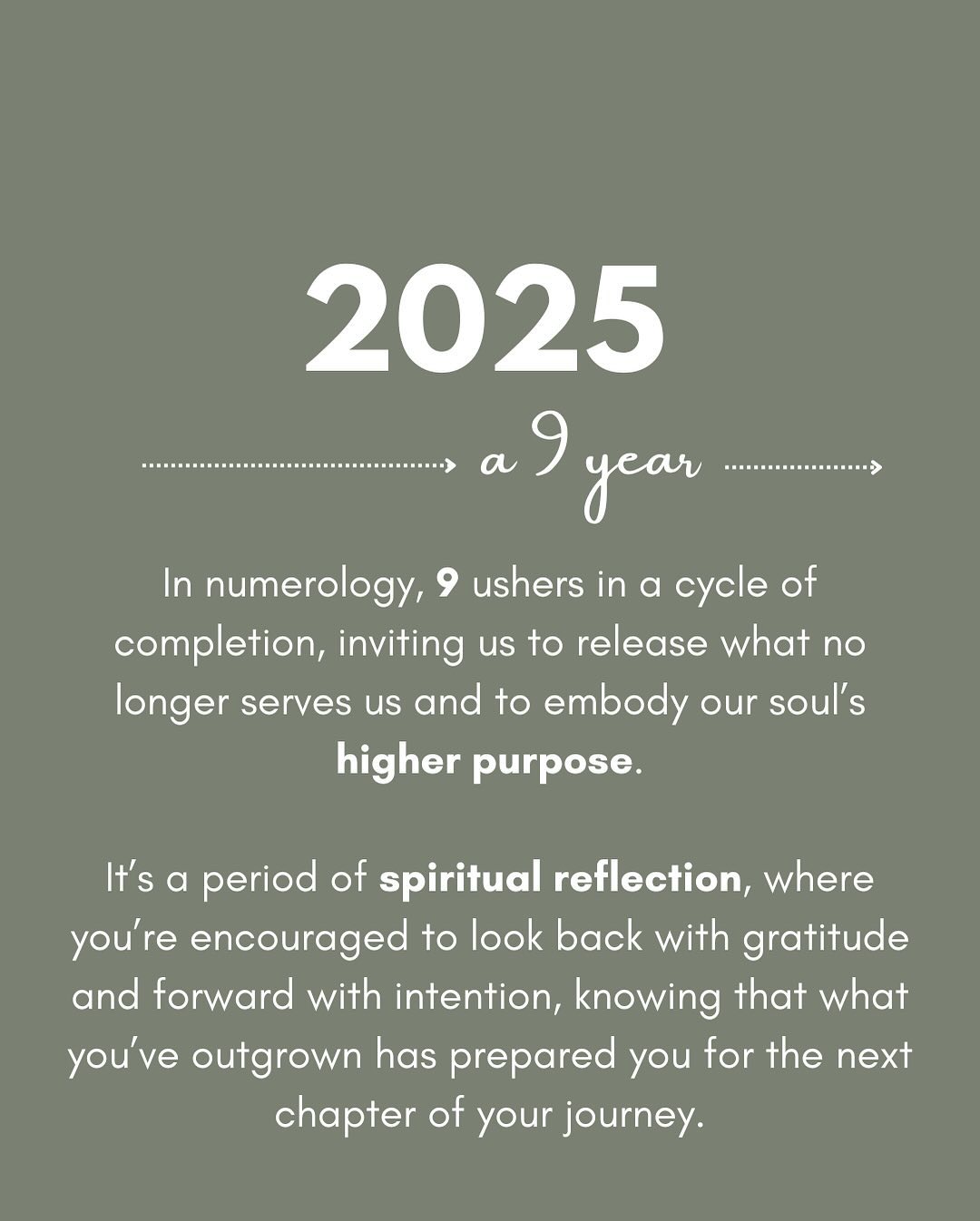The energy of number 9 brings us to a powerful moment of completion and transformation!
This is the year of the snake 🐍
It’s time to release, heal and prepare for what’s next ~ just like a snake sheds its skin, releasing the old to make space for the new, embracing transformation with trust and grace.
What old patterns are you ready to let go of?
How can you embrace growth and new beginnings this year?
How will you step into this next chapter with clarity and purpose?
#numerology #numbers #9year #yearof9 #transformation #spiritualawakening #awakeningbody #surrender #lettinggo #newbeginning #personalgrowth #personalgrowthjourney #personalgrowthcoach #healingjourney #heal #soulgrowth #higherself #higherselfhealing #numerologywisdom #energyshift #embracechange #letgoandgrow #soulpurpose #purpose #spiritualguidance #lifeinbalance #consciousliving #soulevolution #starseed #newyear