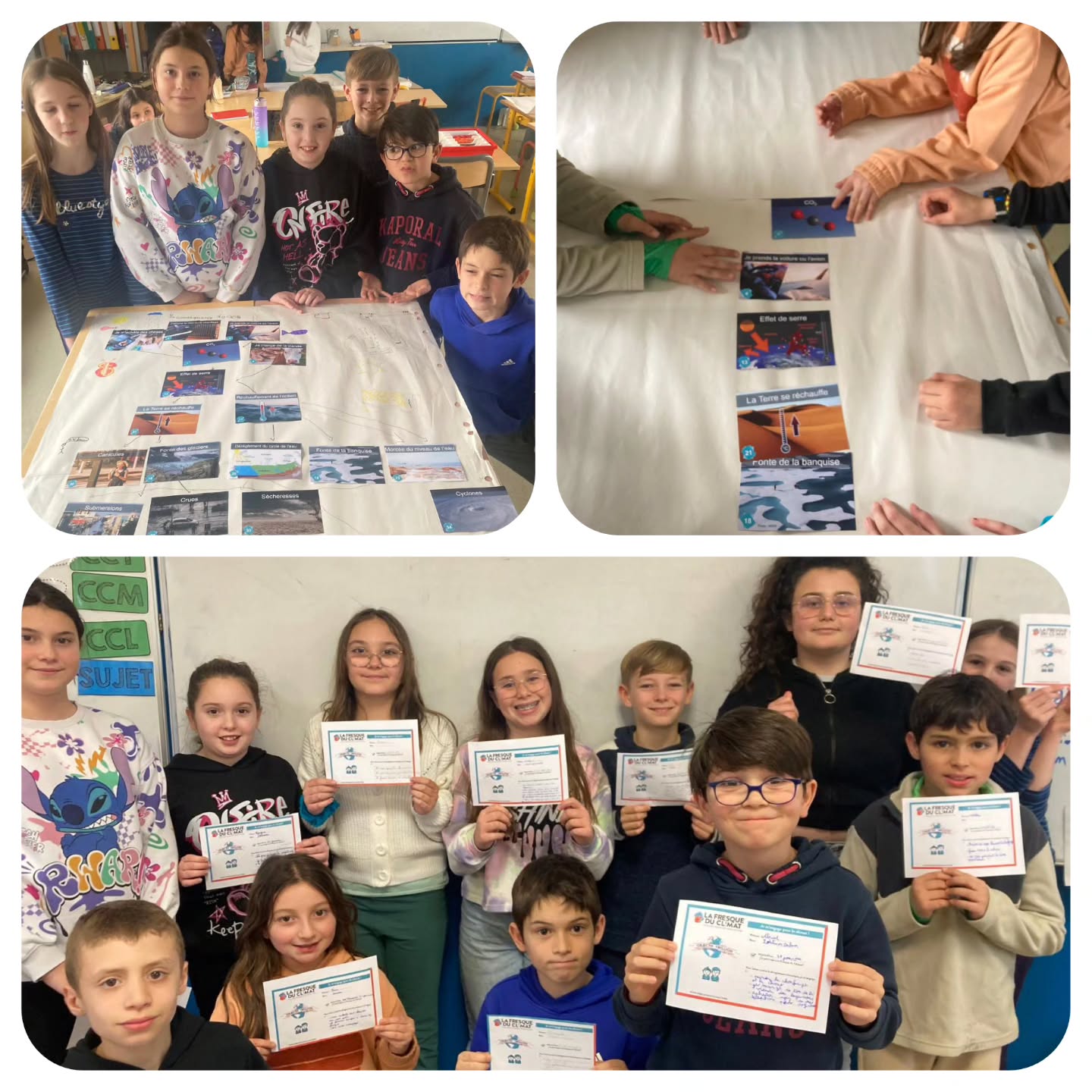 Vendredi dernier, les CM ont participé à un atelier "fresque du climat" dans le cadre de la Pastorale.
Le but de cette animation est de sensibiser les enfants aux enjeux climatiques, au respect de la Création, de développer leur esprit critique et de les encourager à agir.
#enseignementcatholique #ecolecatholique