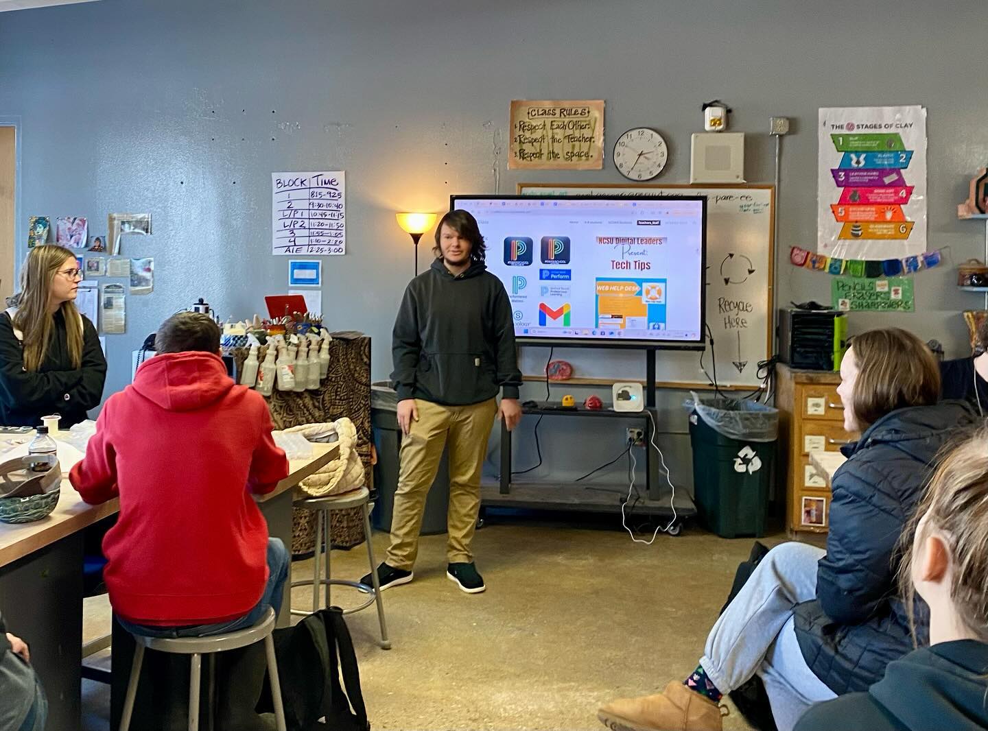 A really wonderful way to start back to school after break with some wonderful students. Thank you @jdelabruere Jacob, for spending the afternoon with us at NCUHS and sharing NorahBeads. I’m so grateful to know you and for your friendship.