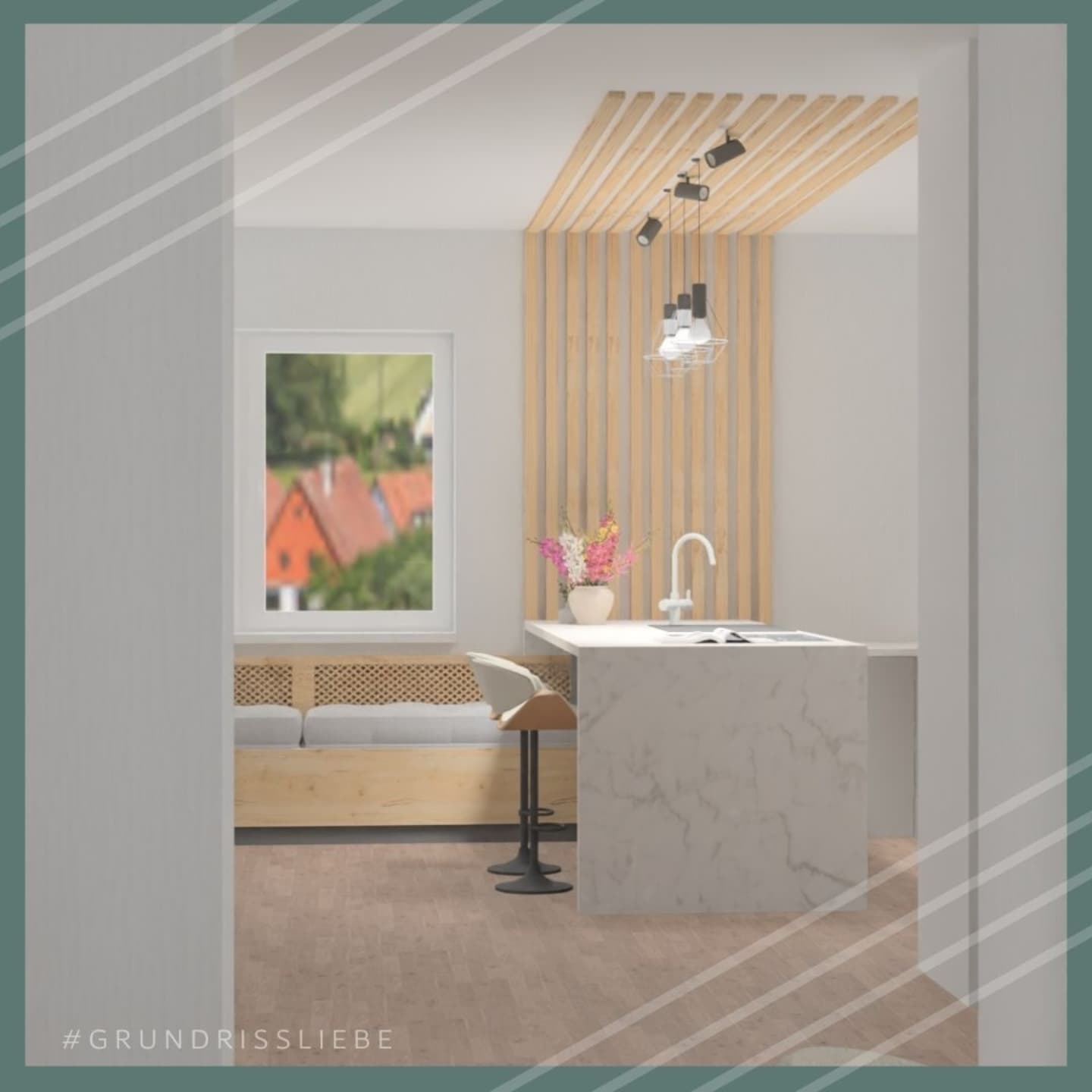 ... wie macht man aus einem alten, klassischen Grundriss ein offenes, modernes Wohnkonzept?
Man entfernt nahezu alle nicht-tragenden Wände, setzt ein paar neue ein, um eine neue, offenere Raumstruktur zu bekommen und gönnt der Küche nahezu die Hälfte des Platzes des Erdgeschosses.
Mein Lieblingsplatz wird die Sitzbank in der Küche, Blick auf Häuser und kleine Weiher, das Licht fällt nahezu den ganzen Tag in diesen Raum 😍
Wo lässt sich der Tag besser beginnen, verbringen und beenden?
Was ist euer Lieblingsplatz?
#grundrissliebe #Sanierung #Grundriss #Küche #Inspiration #2025 #Speisekammer #Kochinsel #Eiche #Büro #Aussicht #home #homesweethome #Umbau #Planung
#instahome #interior #kitchen #kitchenlover