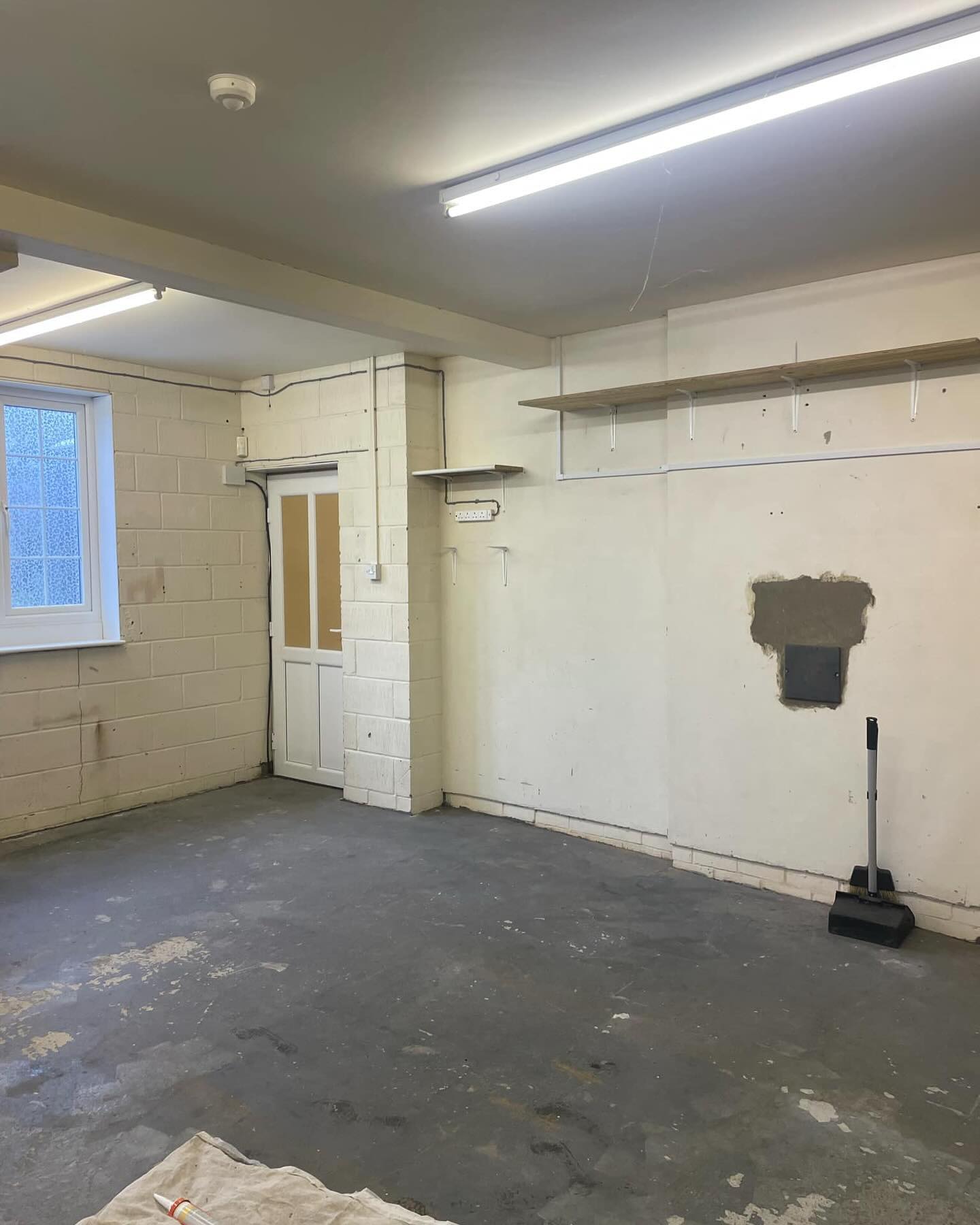 Industrial refresh job today of walls and floors