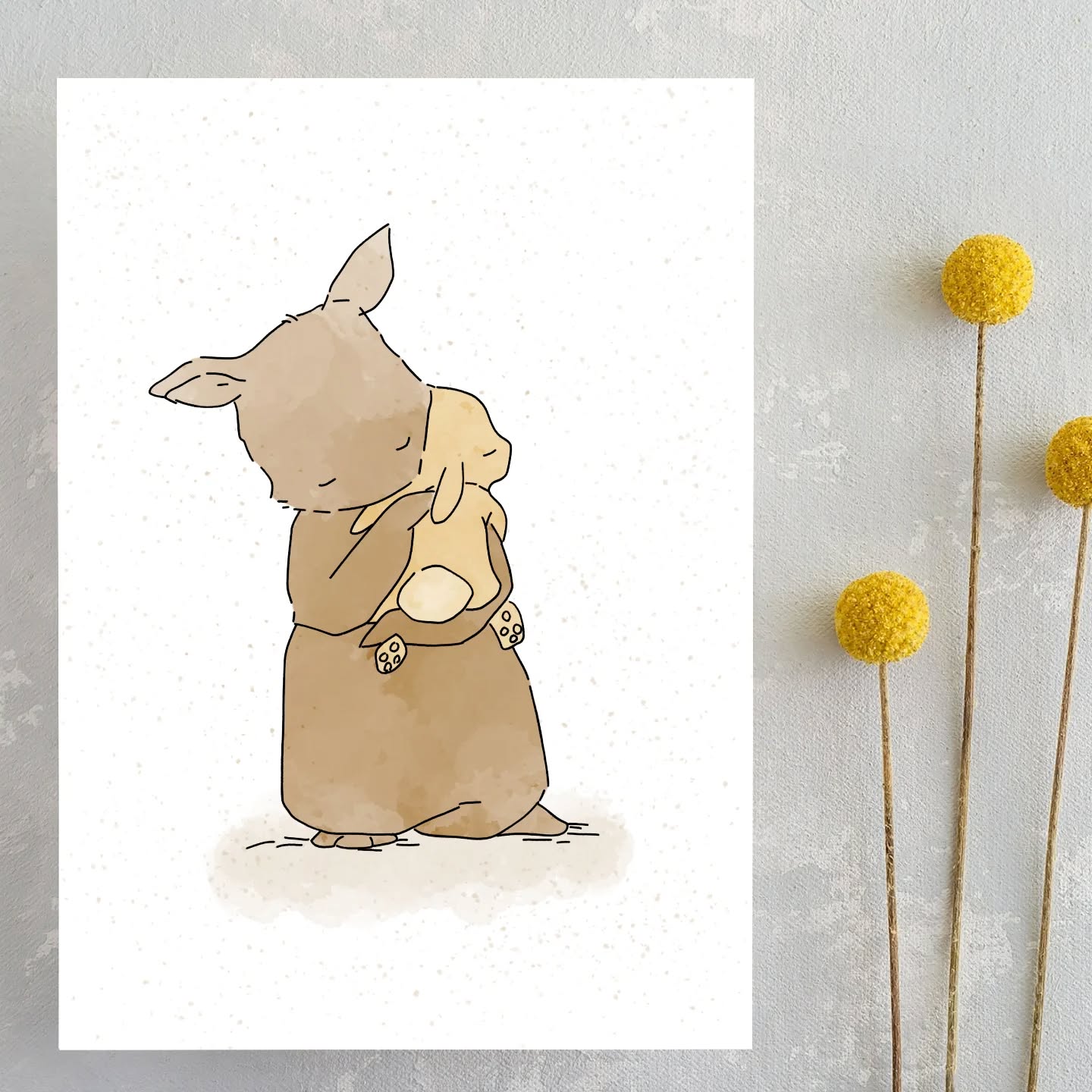 Sometimes words aren't needed, but a hug always is. A card for Mothers Day perhaps or maybe just to let someone know you appreciate them!
#hug #gentle #caring #love #bunnies #motherslove