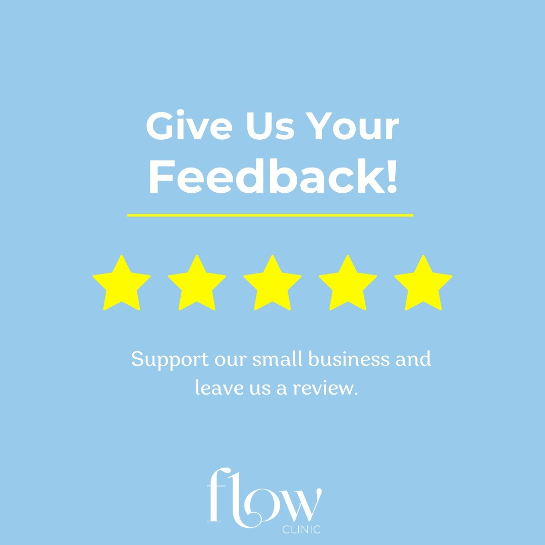 If you loved your visit to Flow Clinic, share your feedback and help our small business grow.
Link in bio to leave us a google review.