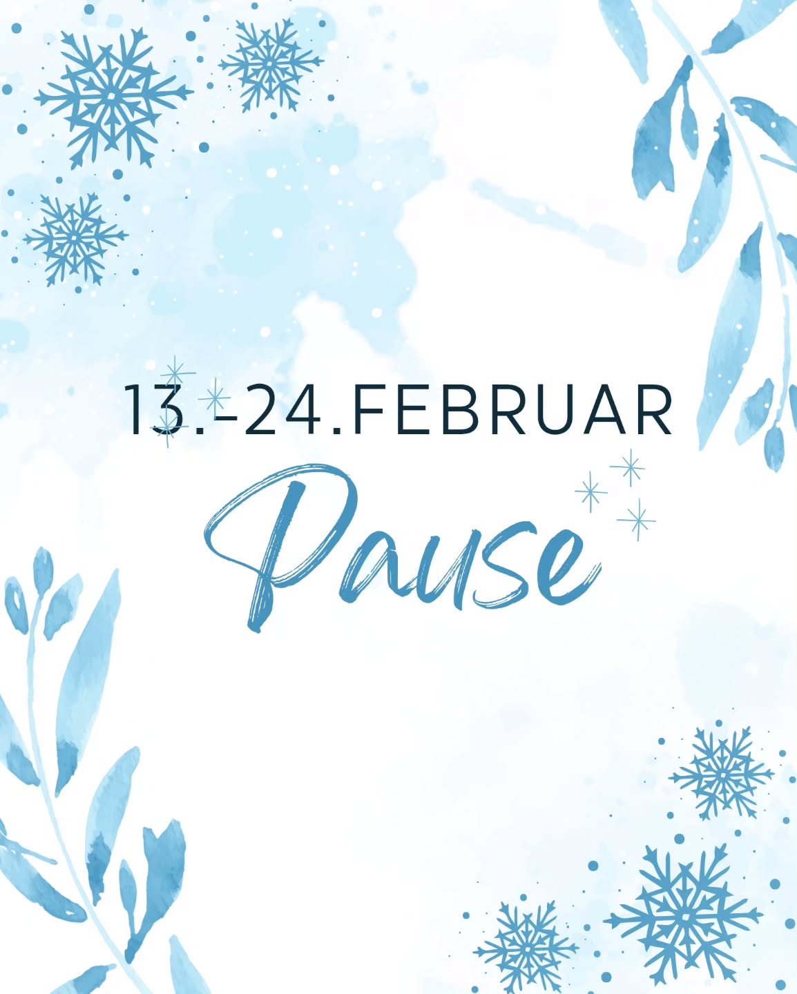 Mittwoch 12.Februar normal geöffnet und dann mache ich ein paar Tage Pause. Der Onlineshop bleibt geöffnet aber erst ab 24 2. wieder versendet.
#Pause #Ferien #offline #winter #daswandernistdesmeierslust