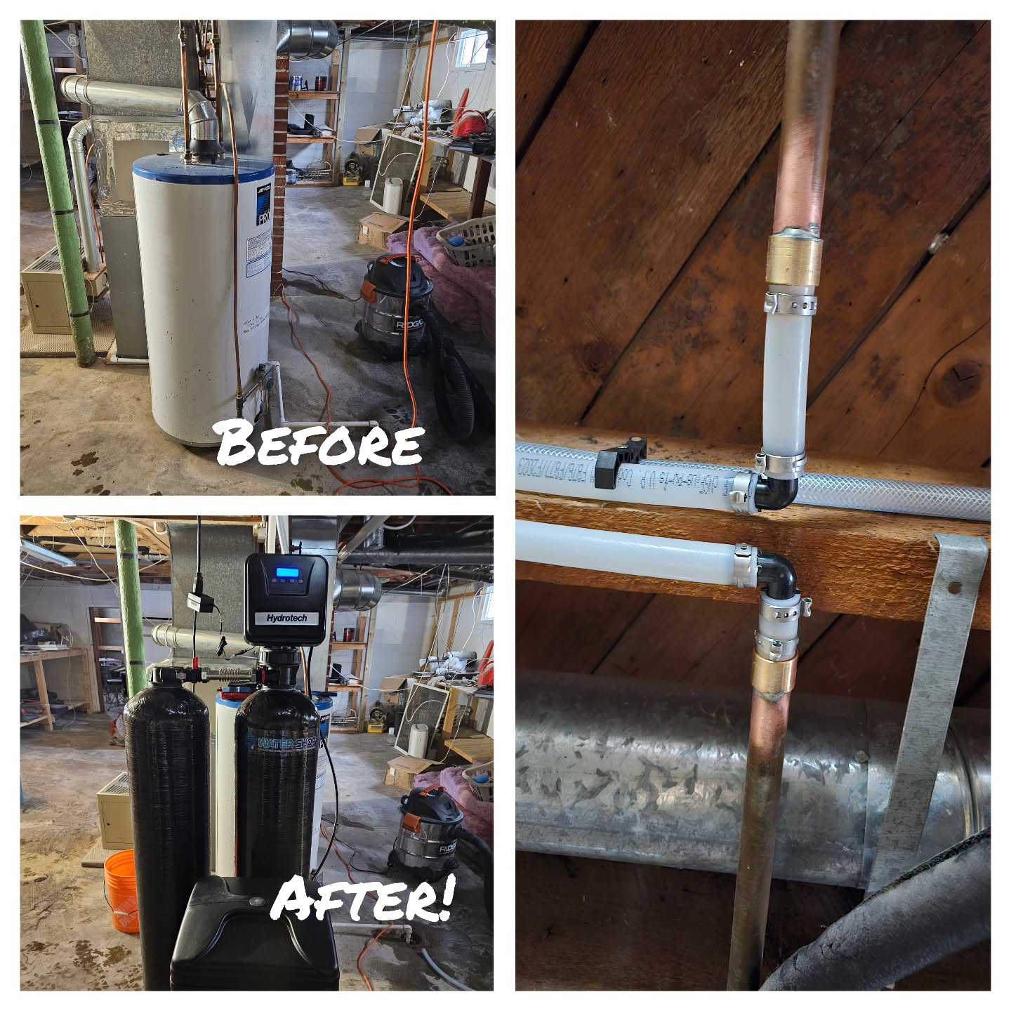 Another amazing before-and-after transformation! This HTO water softener is more than just a softener—it’s a complete water treatment system. It not only softens your water but also removes chlorine, odors, and bad tastes, giving you the ultimate whole-home solution. Think of it as the Cadillac of water treatment!
Visit us today at Woodstock’s Water Shop, 196 Springbank Ave North, or call 519-290-5678 for all your water treatment needs!